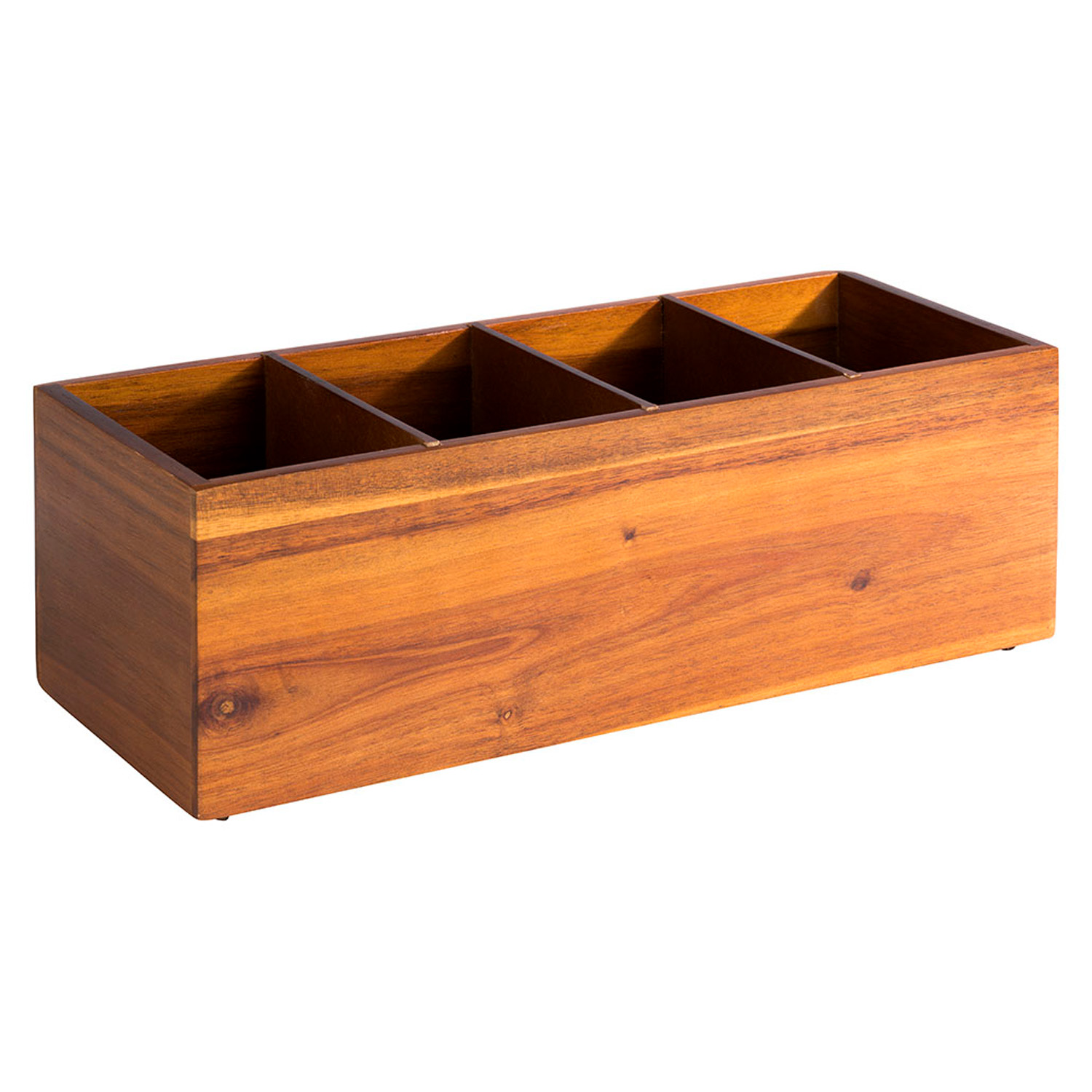 Holzbox -WOODY- 36 x 14 cm, H: 12,5 cm Akazienholz 