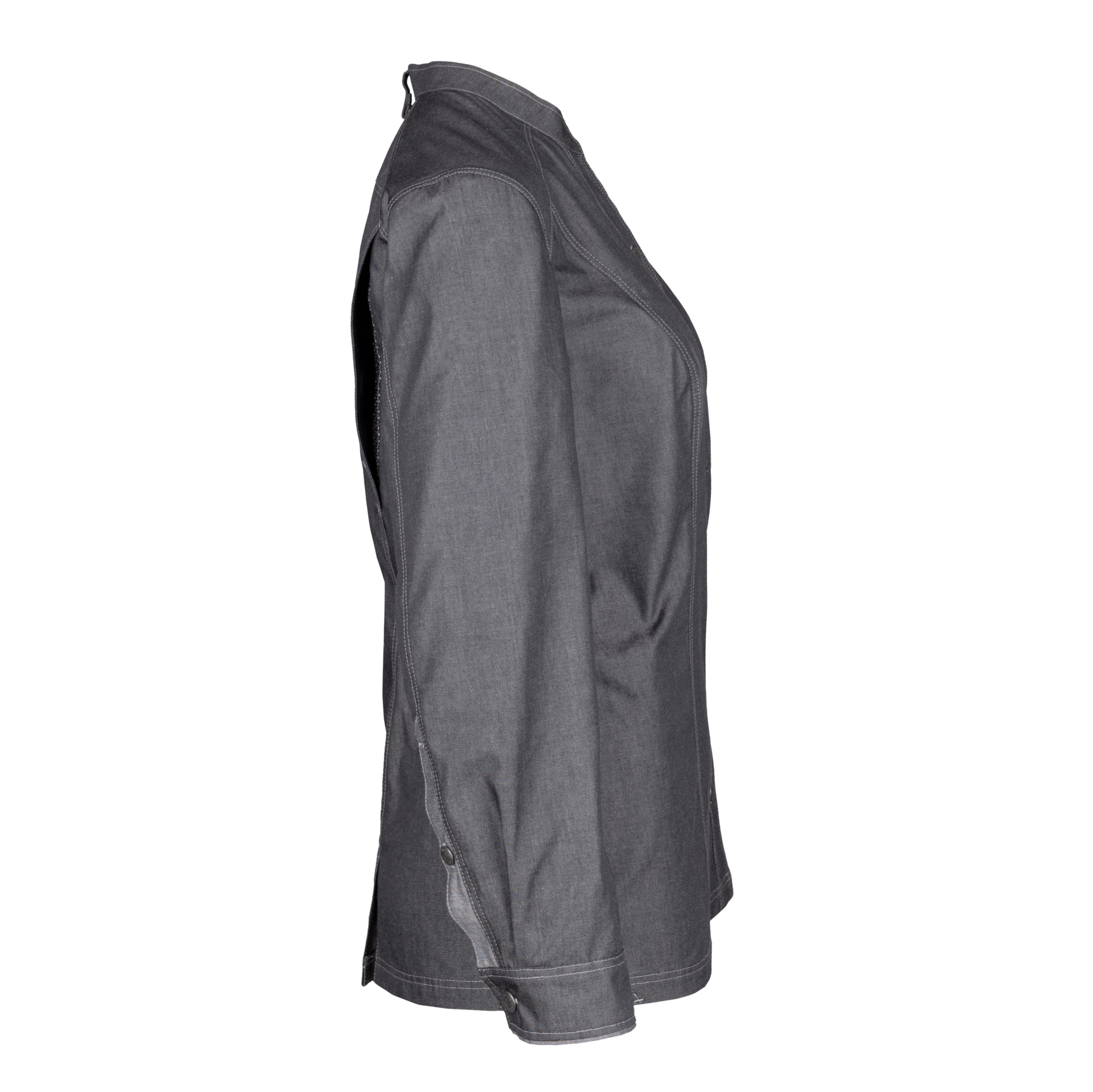 Damen-Kochjacke Denim Craft 1/1 Arm, denim black