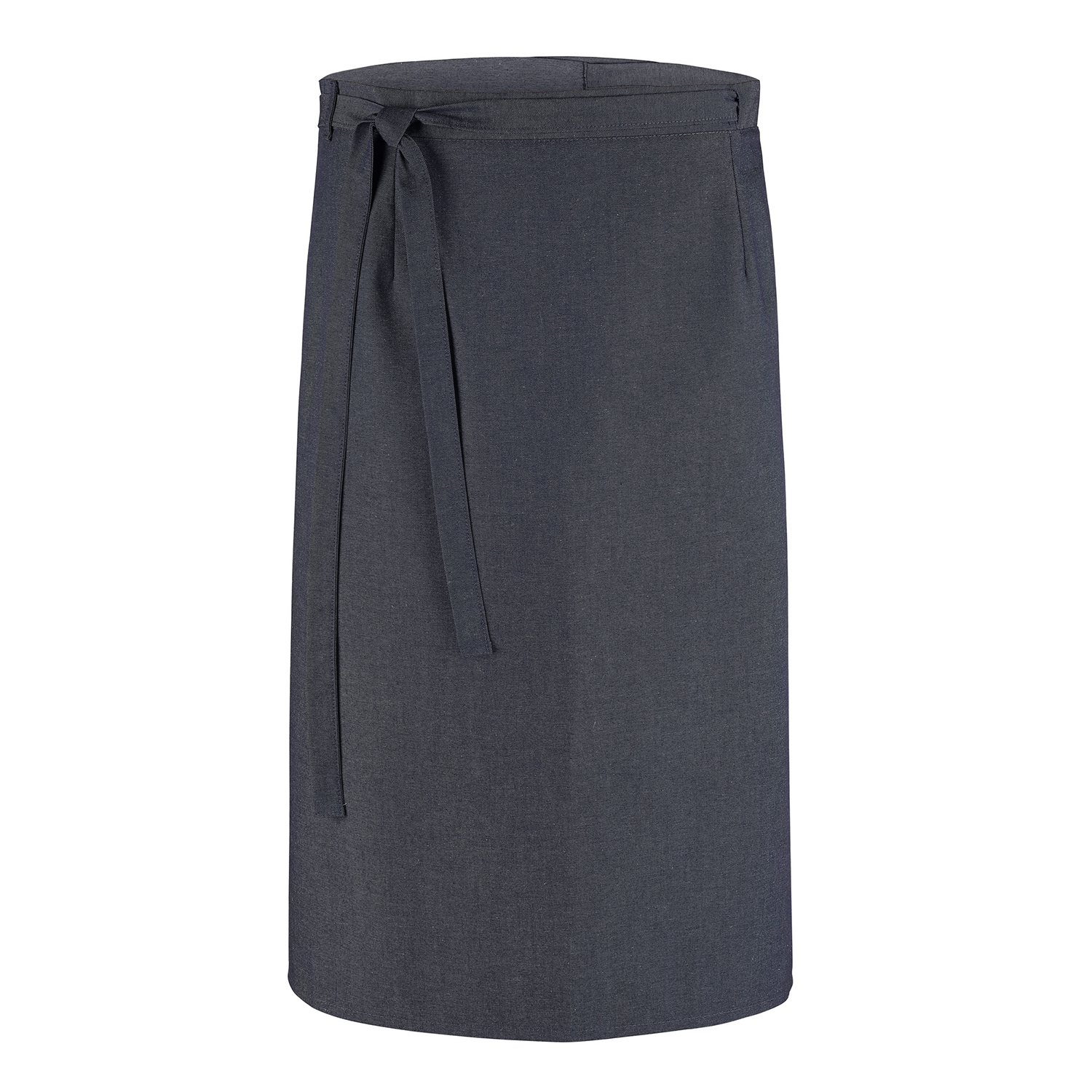 Wickel-Bistroschürze 125 x 80 cm, Jeanslook blau