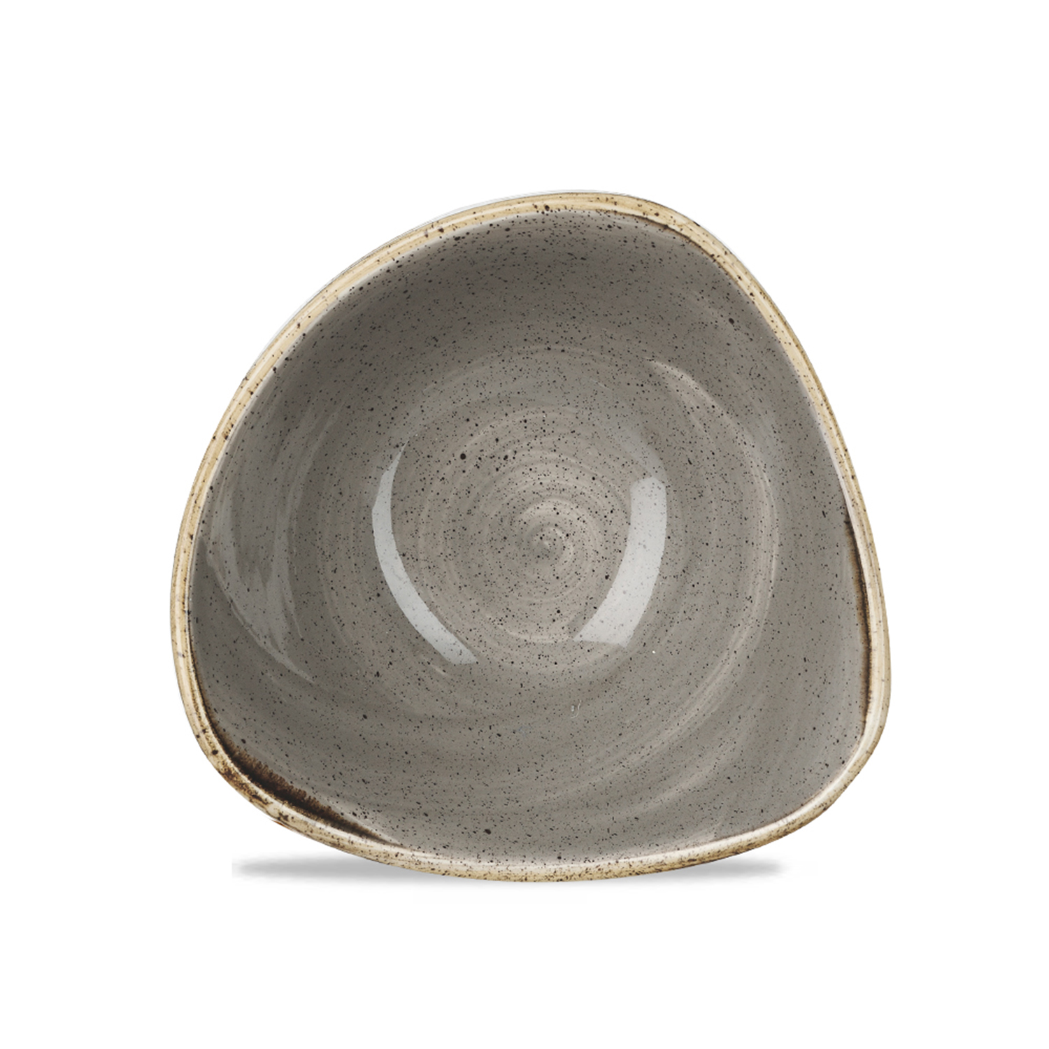 Triangle Bowl 15,3 cm, Stonecast Peppercorn Grey