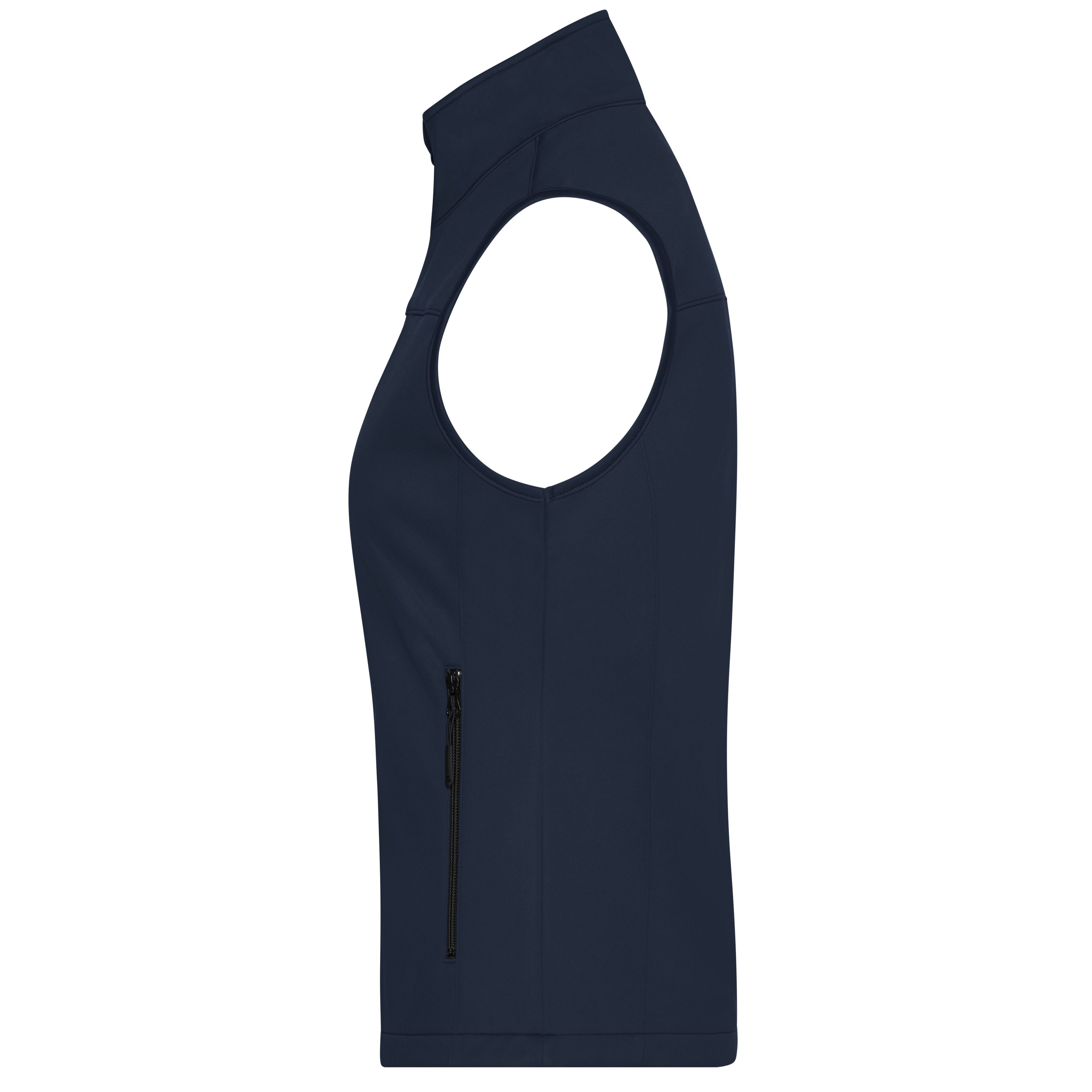 Damen-Softshellweste aus recyceltem Polyester, navy
