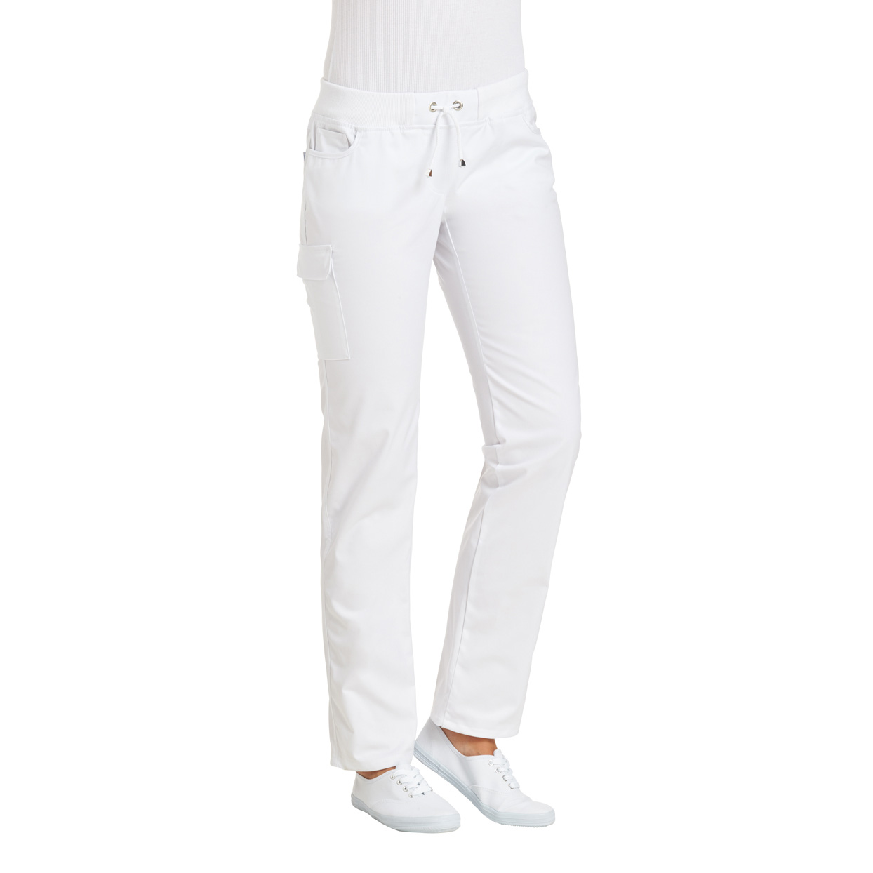 Damenhose Five-Pocket Jeans Classic Style, weiß
