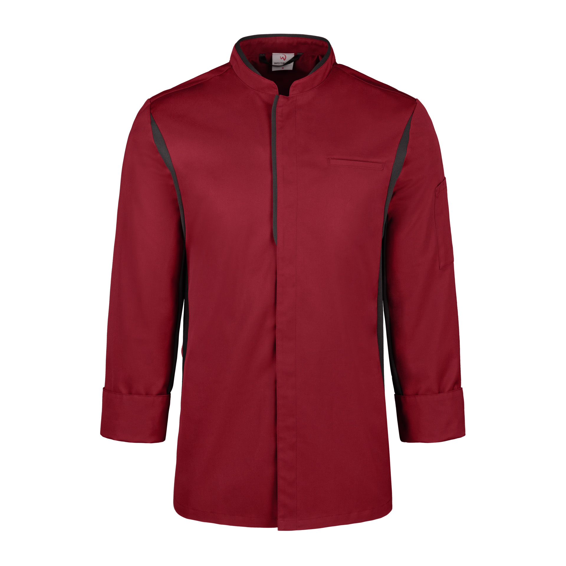 Kochjacke/Servicejacke FOCUS Herren karminrot/anthrazit