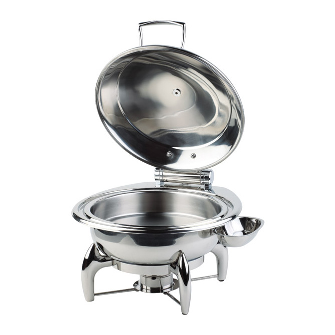 Chafing Dish -GLOBE- Ø 38,5 cm, H: 34 cm, 6 Liter Edelstahl 