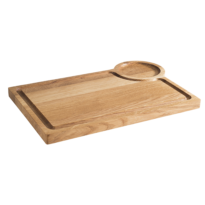 Servierbrett -OAK- 37 x 25 cm, H: 2 cm Eichenholz 