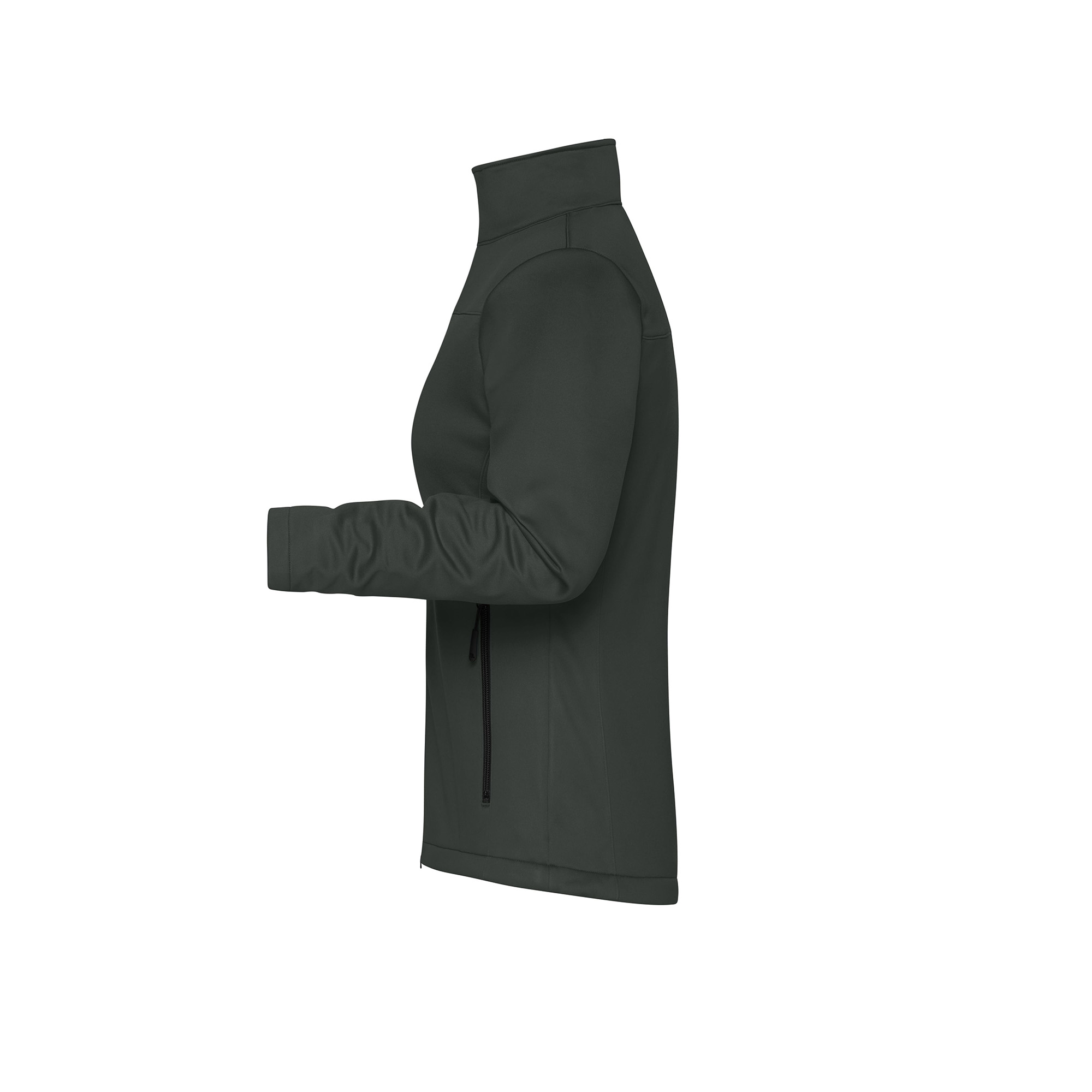 Damen-Softshelljacke aus recyceltem Polyester, graphite