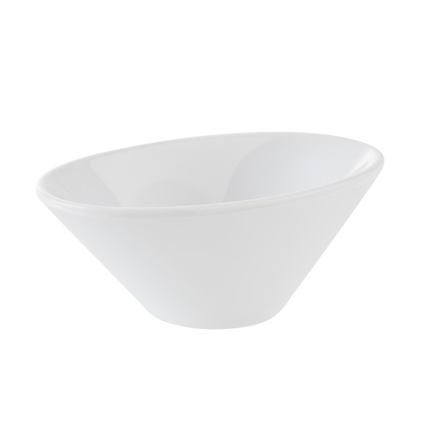 Schale -MINI- 10,5 x 6 cm, H: 4 cm Melamin, weiß 