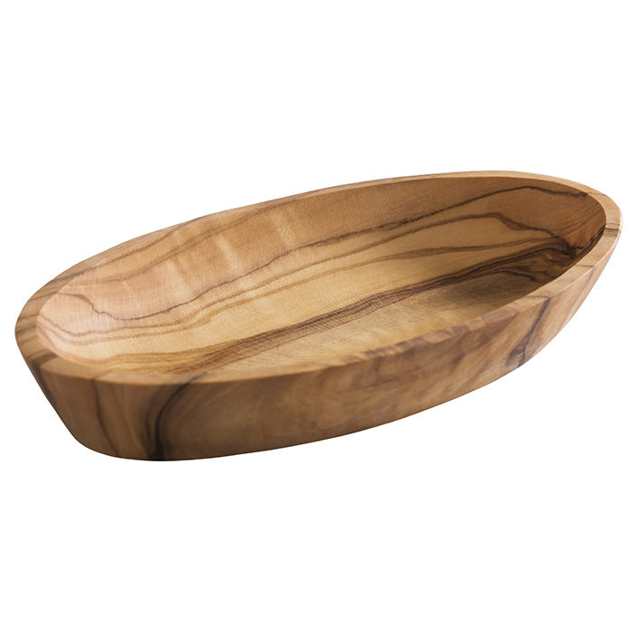Schale -OLIVE- 16,5 x 9,5 cm, H: 2,5 cm Olivenholz 