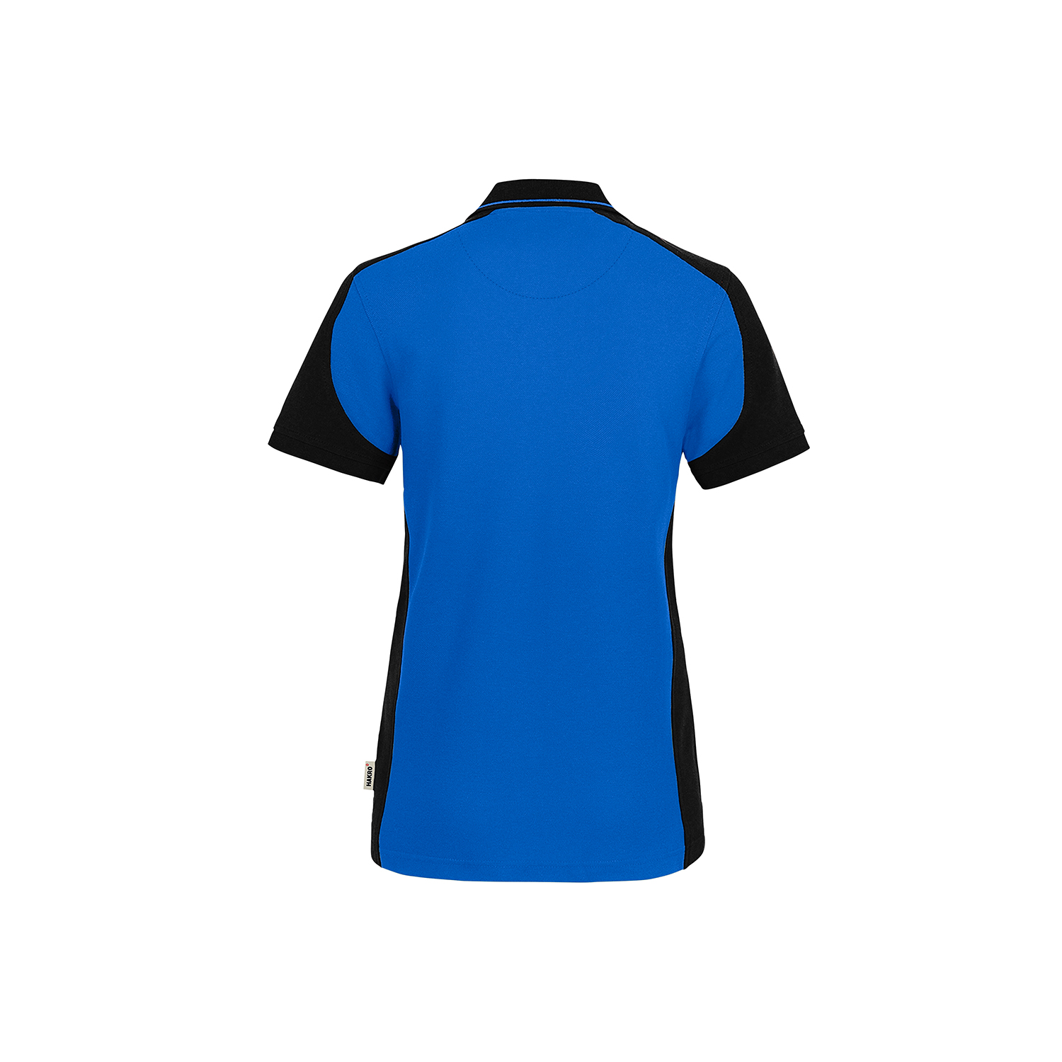 Damen Poloshirt Contrast Mikralinar ECO, royalblau/schwarz