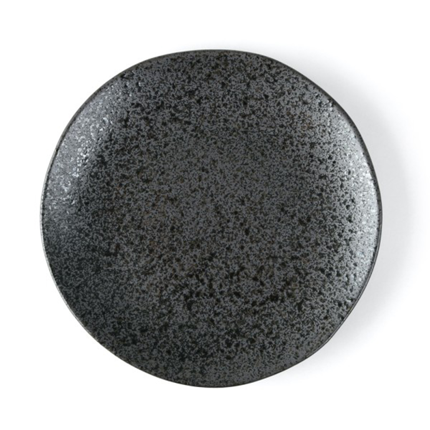 Teller flach rund  27,0 cm, Carbon