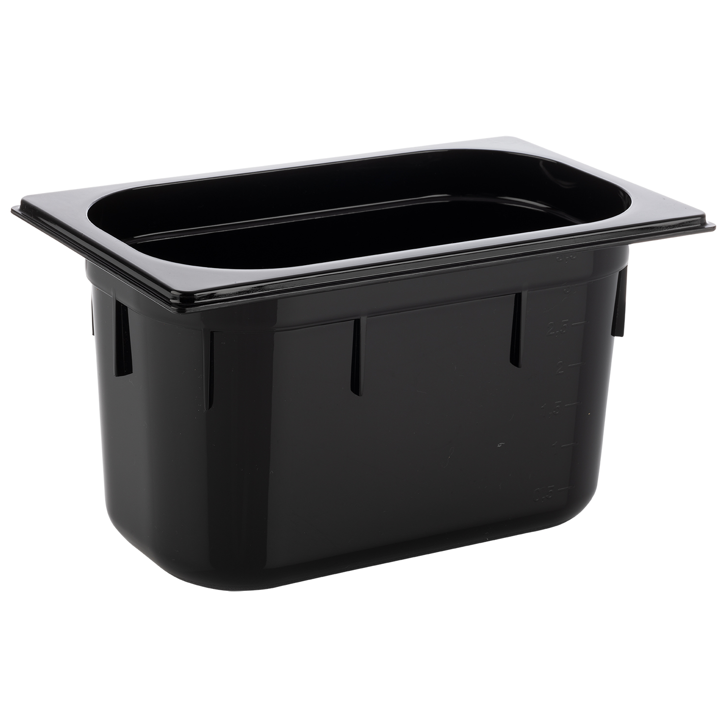 GN 1/4 Behälter, black, 26,5 x 16,2 cm, Tiefe: 150 mm                