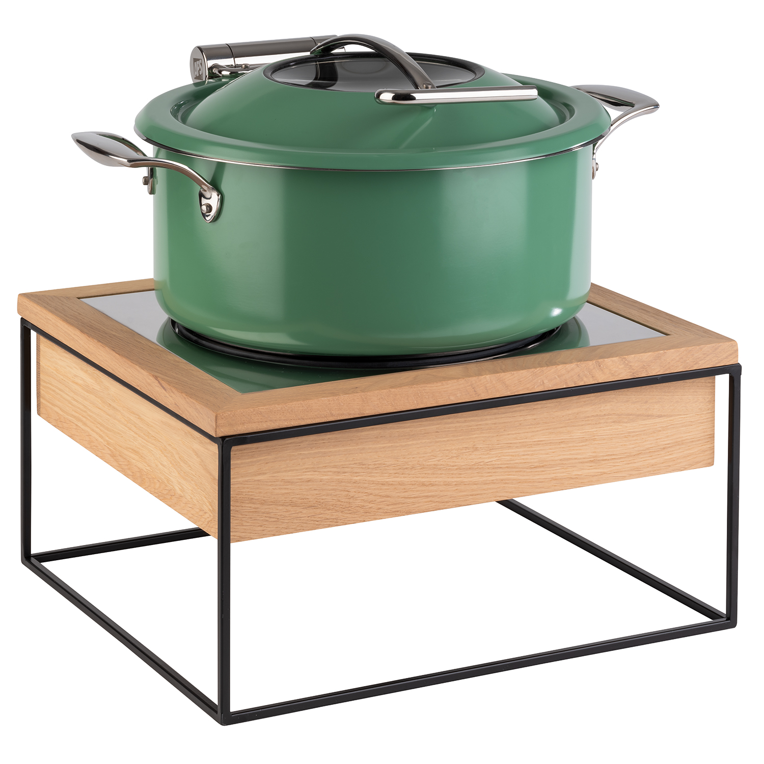 Induktionsstation 4 tlg Set, 35,4 x 32,5 x 19 cm Induktionsstation 4 tlg Set, 35,4 x 32,5 x 19 cm