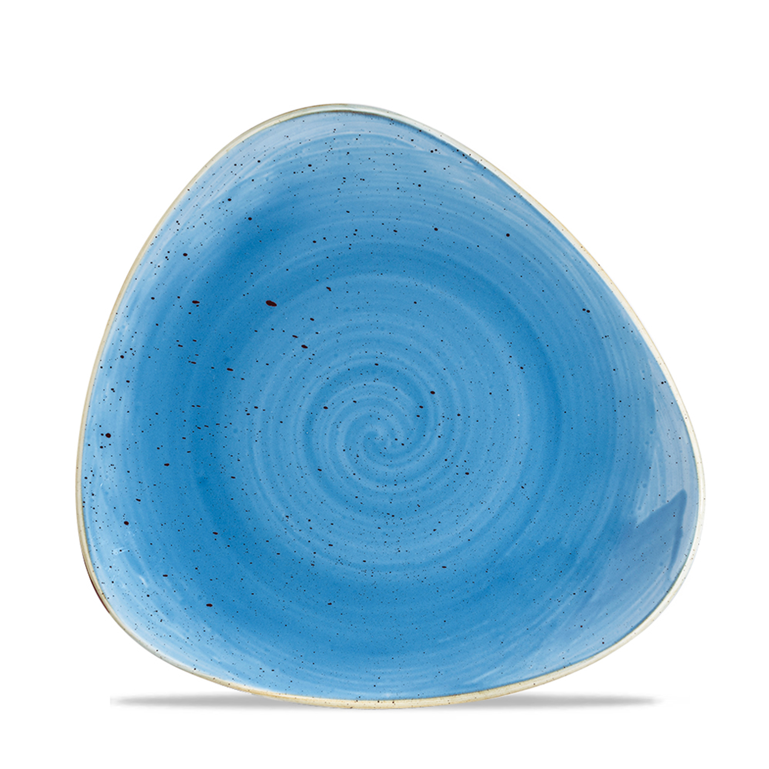 Triangle Teller flach 19,2 cm, Stonecast Cornflower Blue