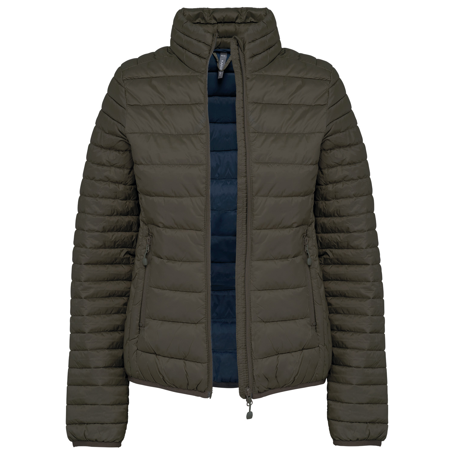 Leichte Damen-Steppjacke, dark khaki