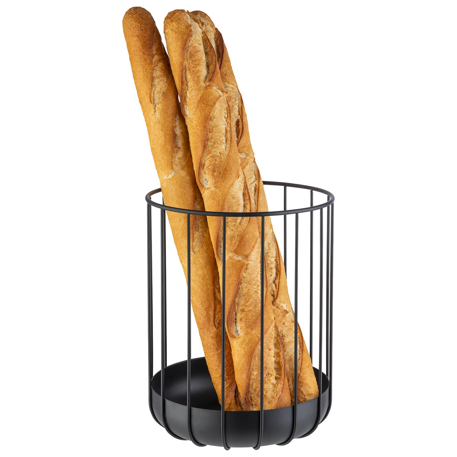 Brot- und Obstkorb URBAN ø 22,5 cm, H: 28 cm, schwarz
