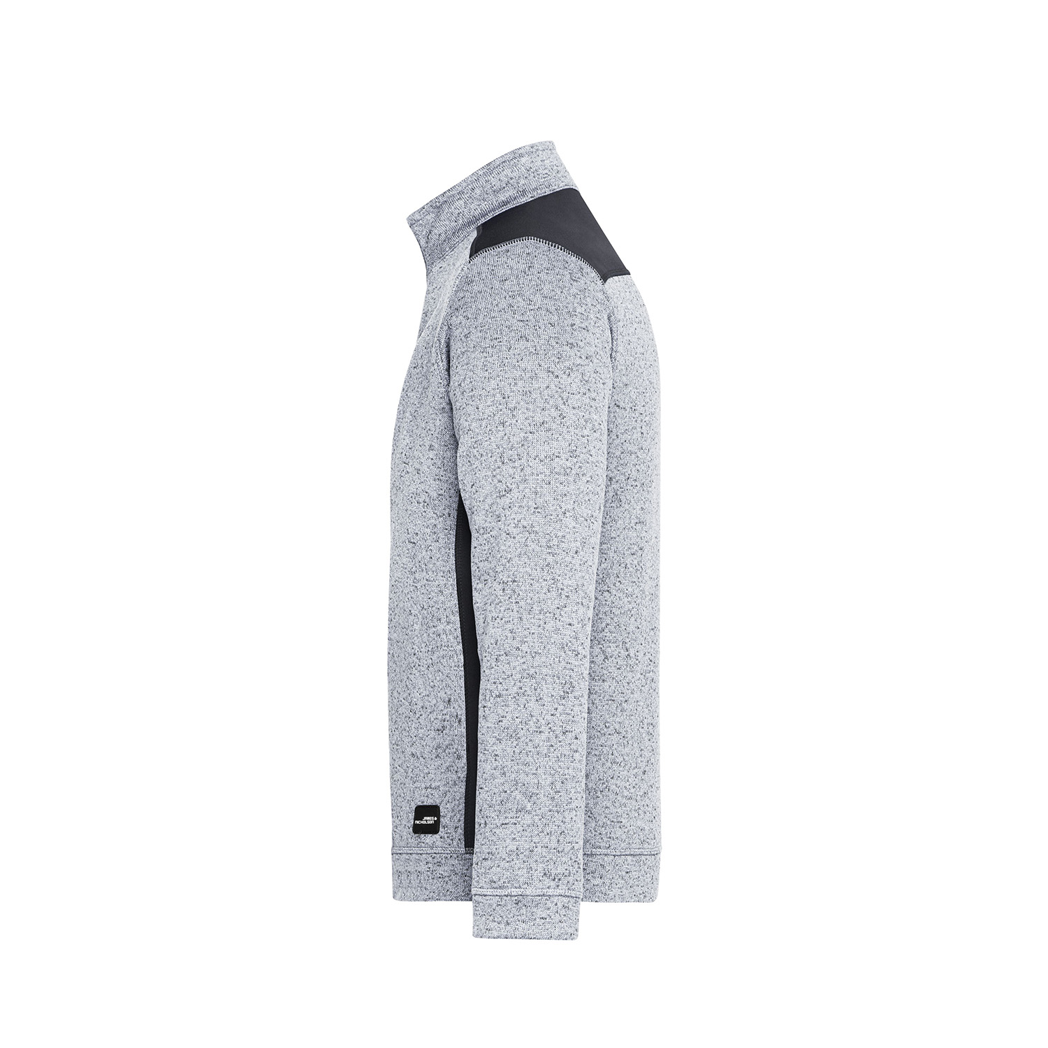 Workwear Fleece Half-Zip Troyer Strong, white melange/carbon