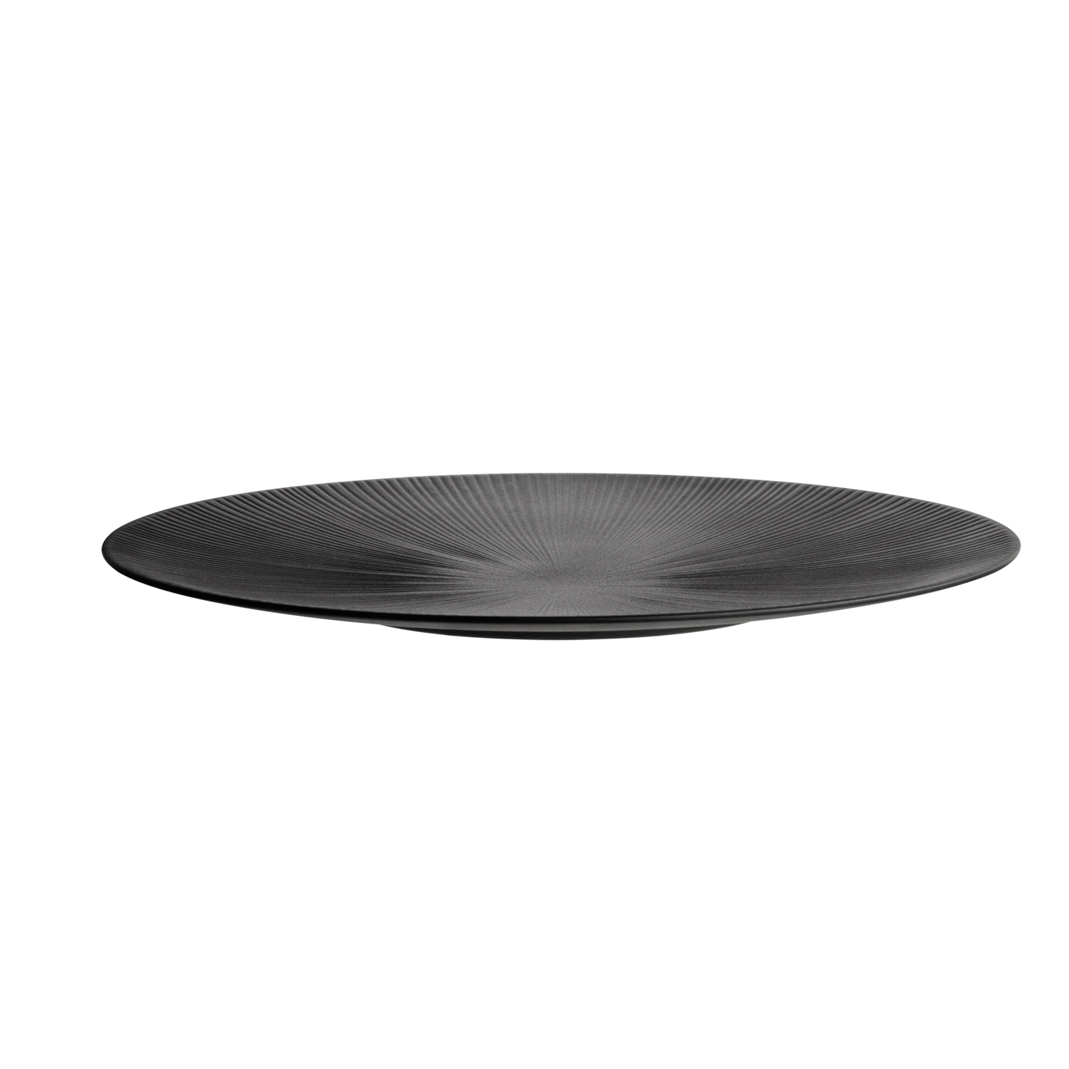 Servierplatte -NERO- Ø 50 cm, H: 3,5 cm, Melamin, schwarz