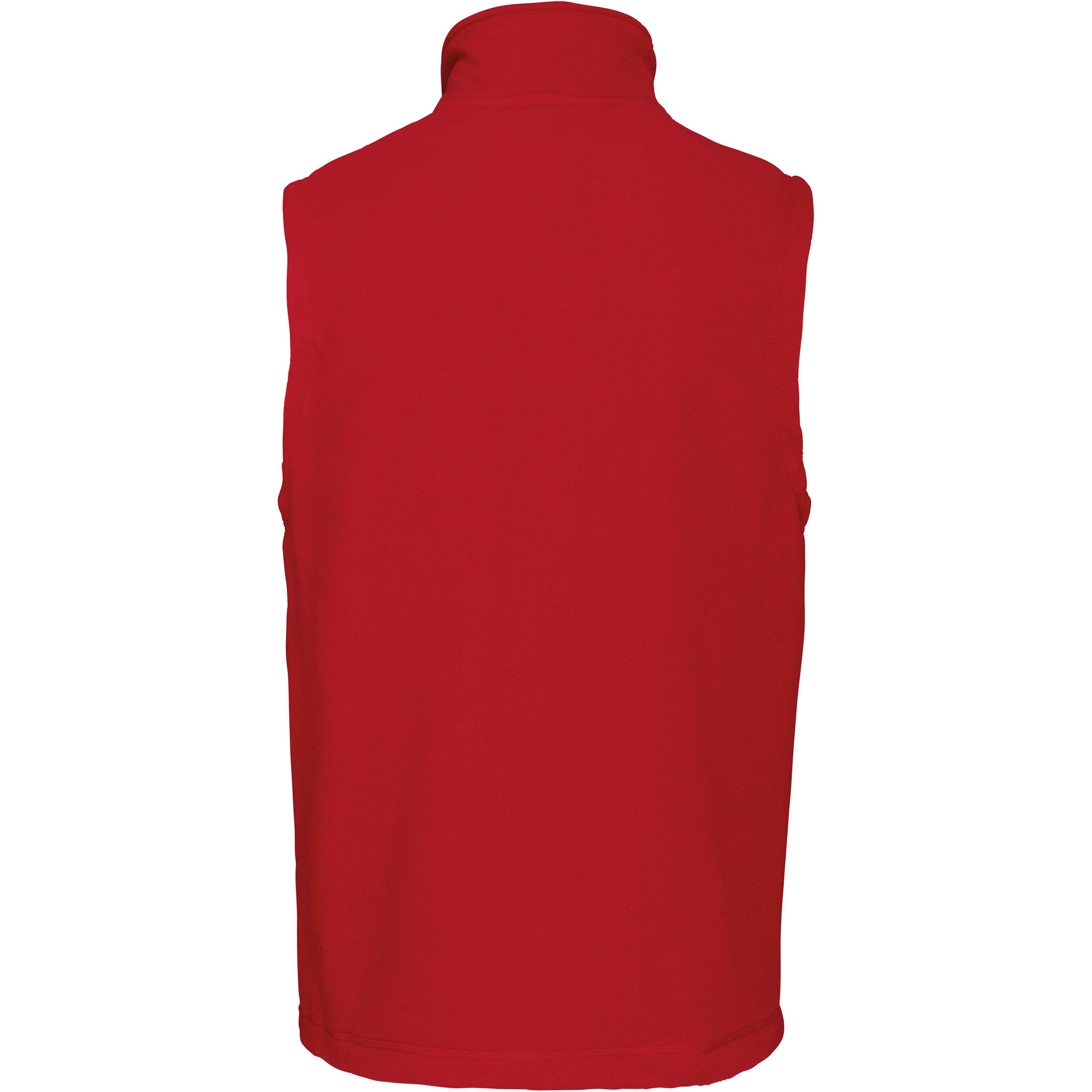 Herren-Fleece-Weste, rot