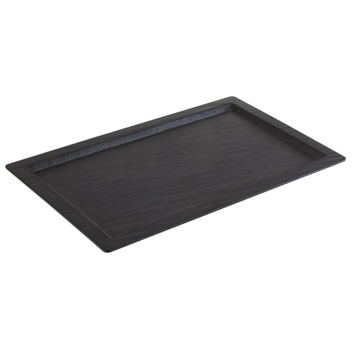 GN 1/1 Tablett -SLATE- 53 x 32,5 cm, H: 1,5 cm Melamin, schwarz, Schieferlook