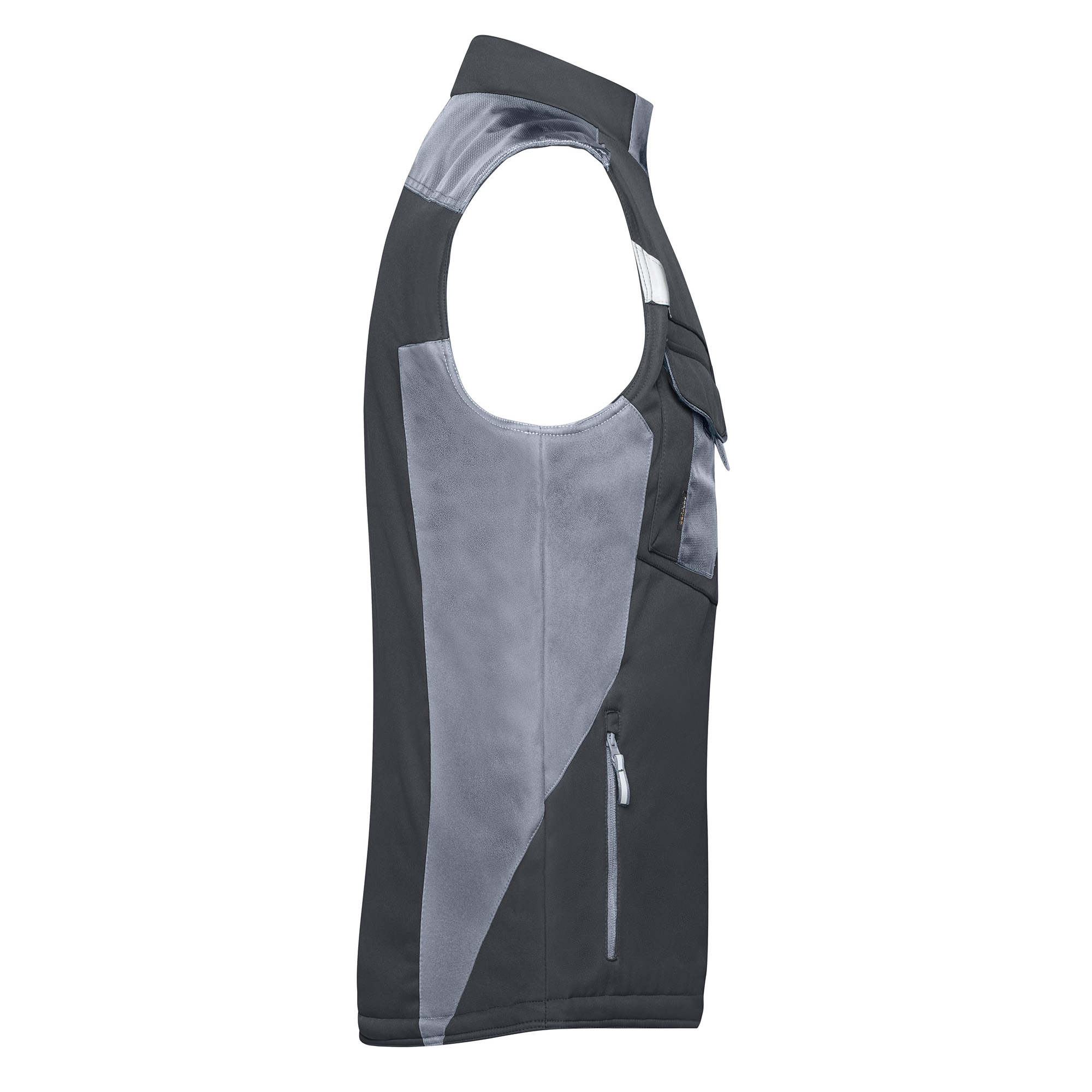 Softshellweste, carbon/schwarz
