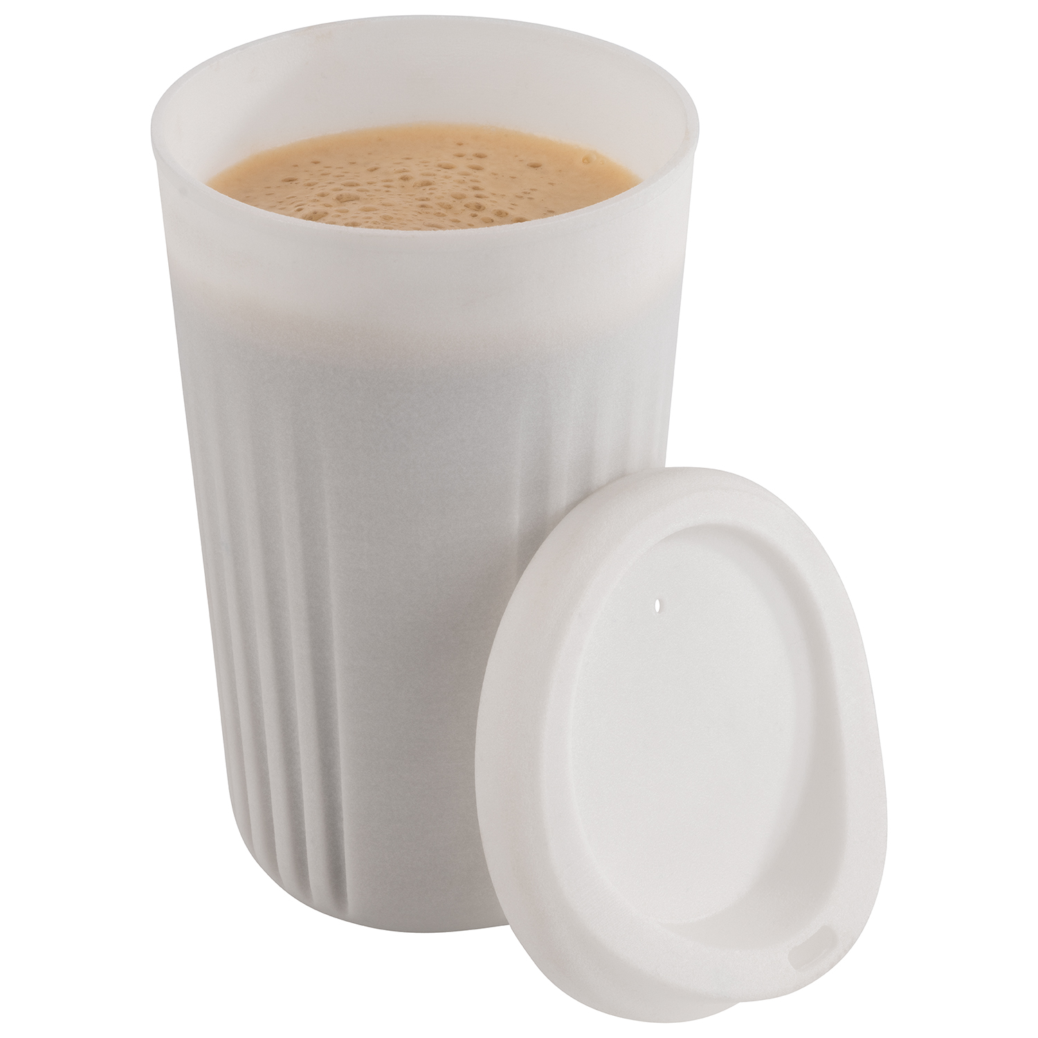 Deckel -TO GO- Ø 8,5 cm, H: 2,5 cm, weiß           