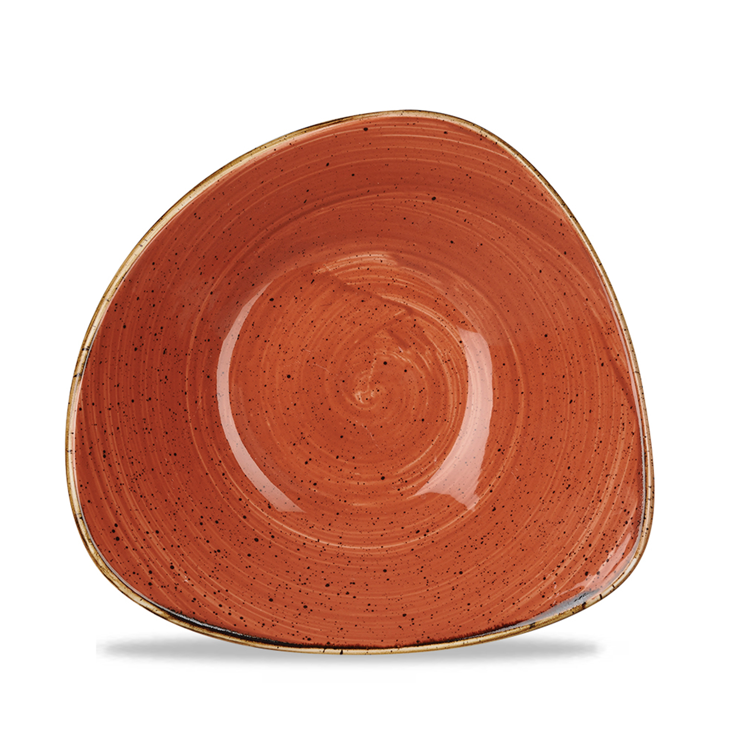Triangle Bowl 18,5 cm, Stonecast Spiced Orange
