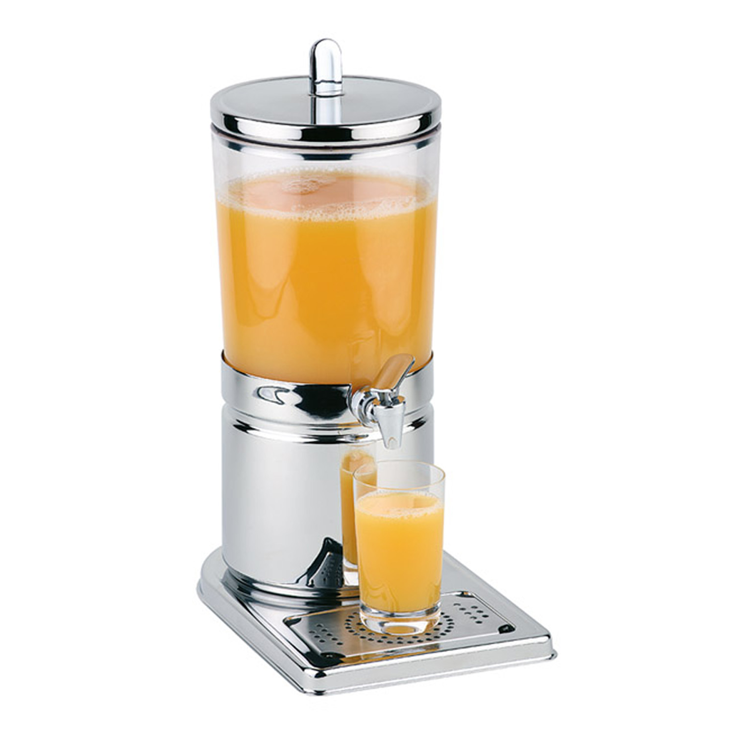 Saftdispenser -TOP FRESH- 21 x 32 cm, H: 43 cm 18/8 Edelstahl, SAN 