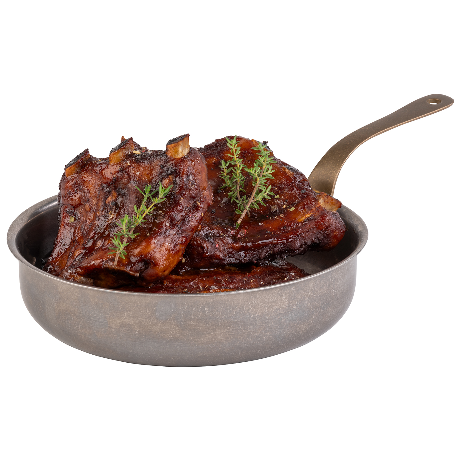 Stielkasserolle / Serviertopf -SNACKHOLDER- ø 18,5 cm H: 4,5 cm