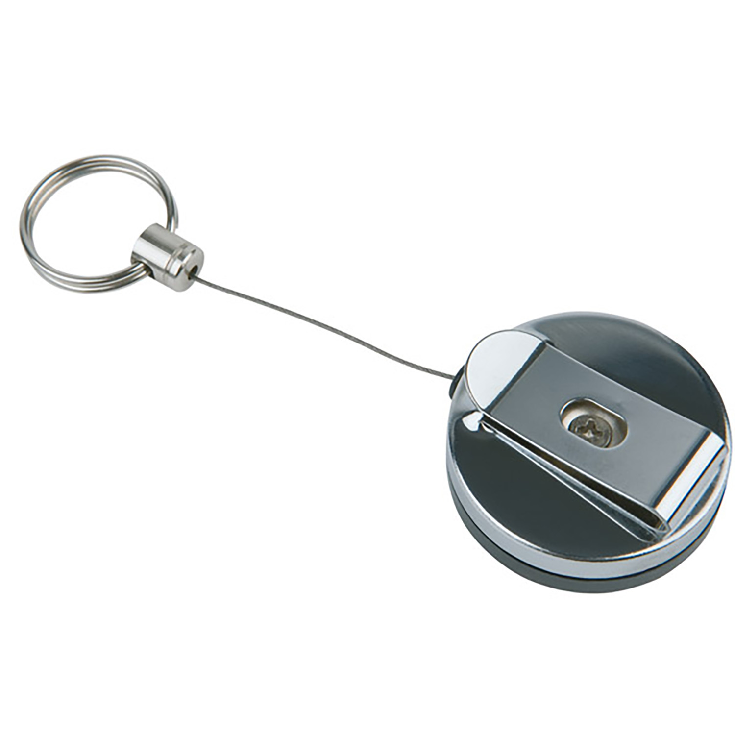 Schlüsselschnur, 2er Set Ø 4 cm, H: 2 cm ABS, Metall, Edelstahl 