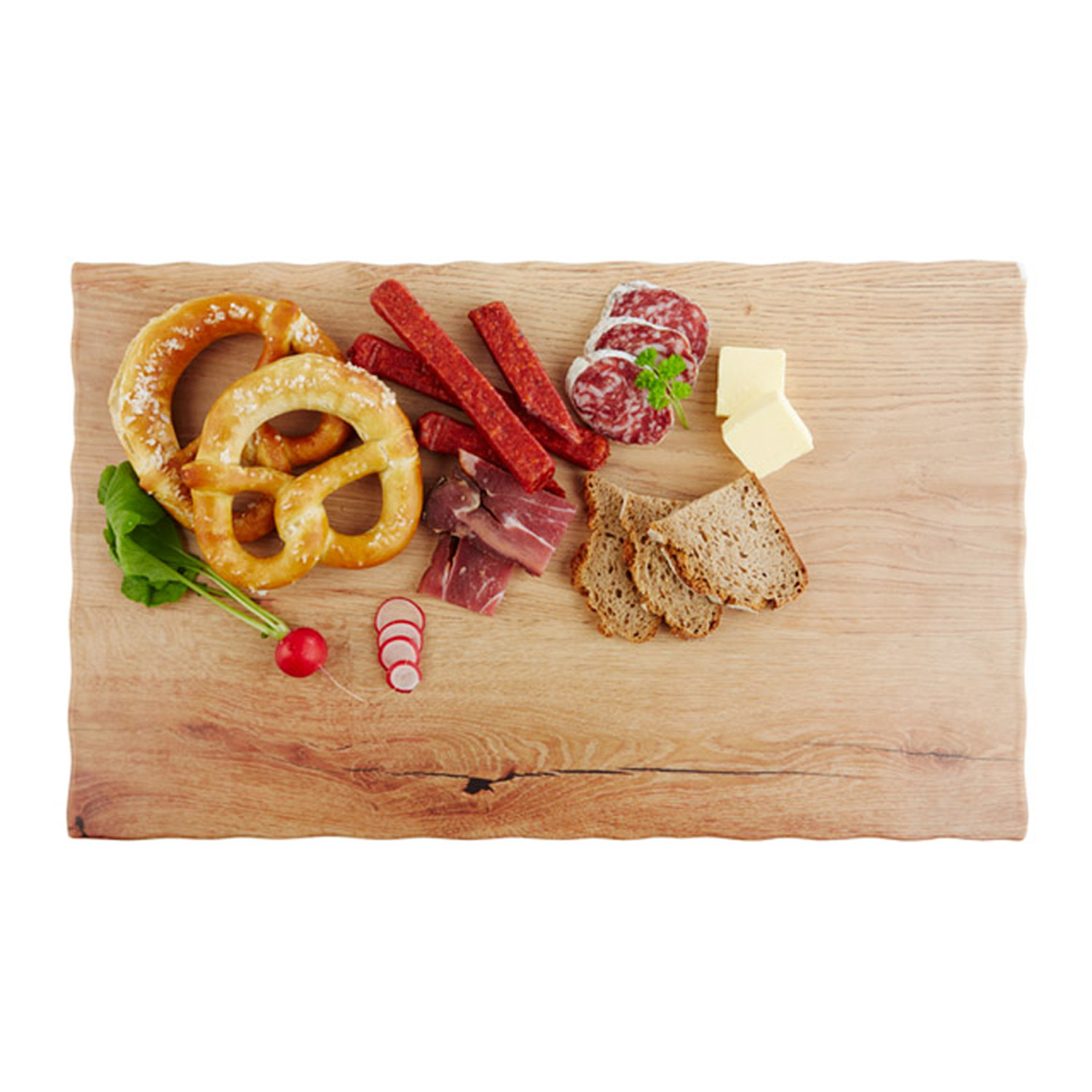 GN 1/1 Tablett -OAK LIGHT- 53 x 32,5 cm, H: 1,5 cm Melamin, Holzoptik (Eiche) 