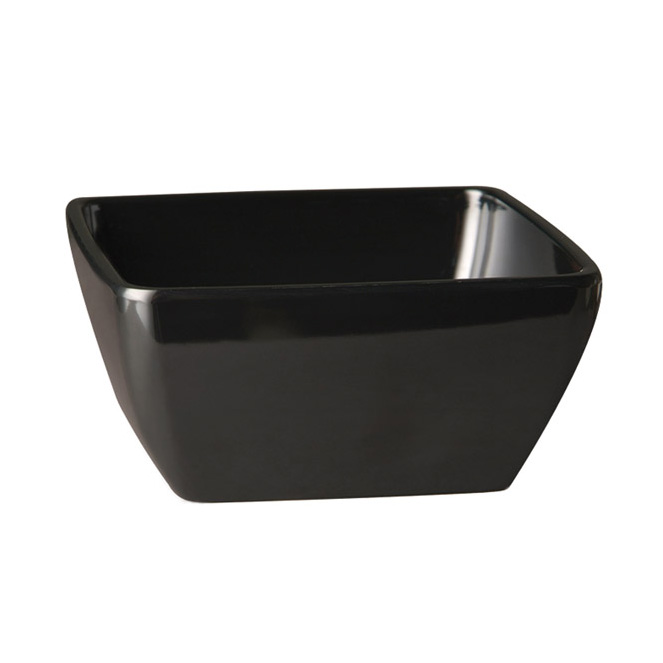 Schale -PURE- 25 x 25 cm, H, 12 cm Melamin, schwarz, 3,8 Liter 