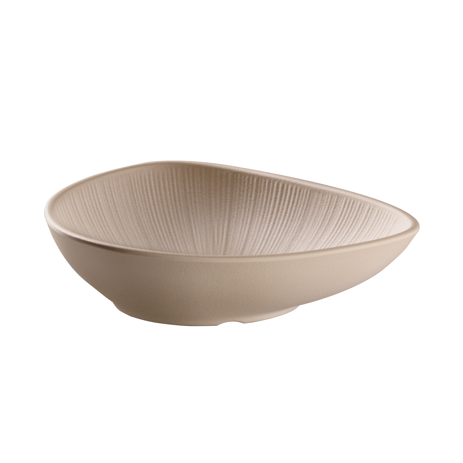 Schale -NERO-23 x 18 cm, H: 5 cm, Melamin, sand