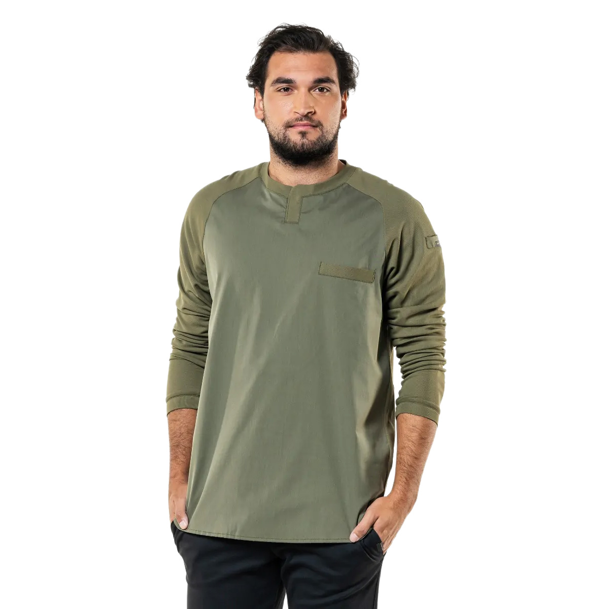 Longsleeve Valente Chef Jacket moss