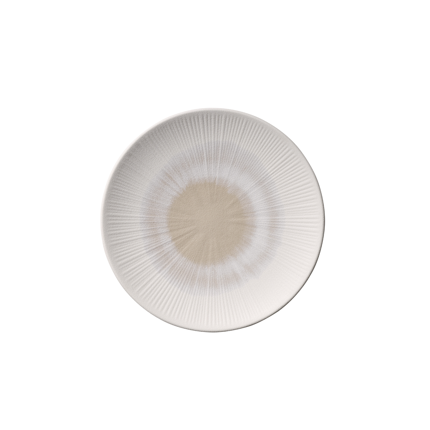 BLUSH Teller ø 26 cm, H: 3 cm, Melamin, weiß/beige
