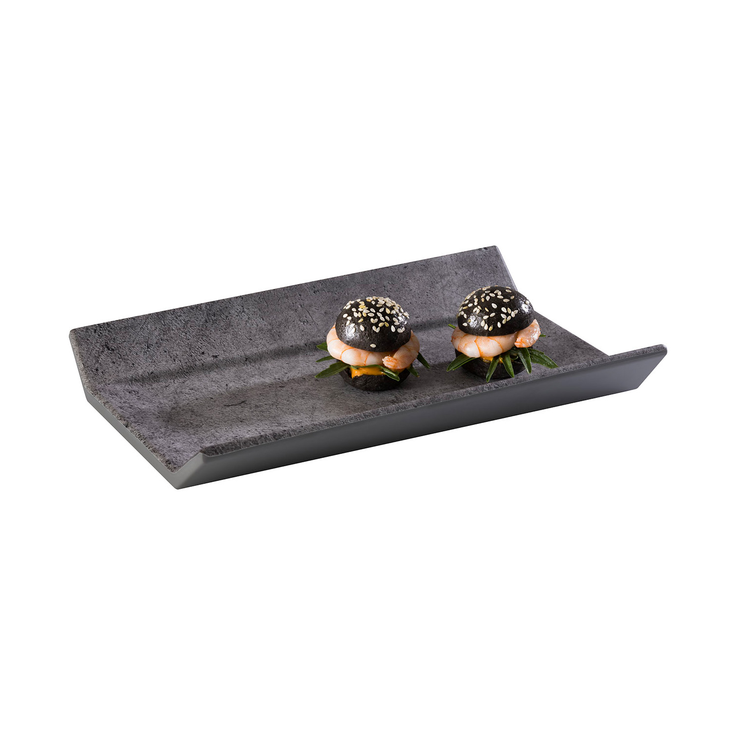 GN 1/4 Tablett -ELEMENT- 26,5 x 16,2 cm, H: 3,5 cm Melamin 