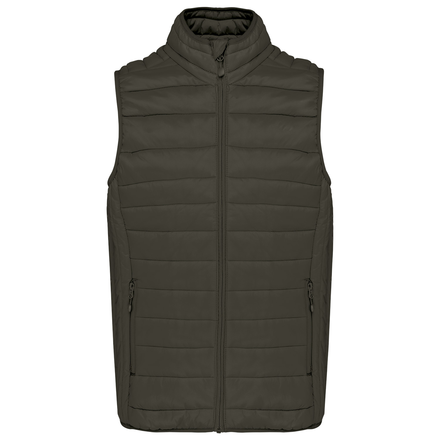 Leichte Herren-Steppweste, dark khaki