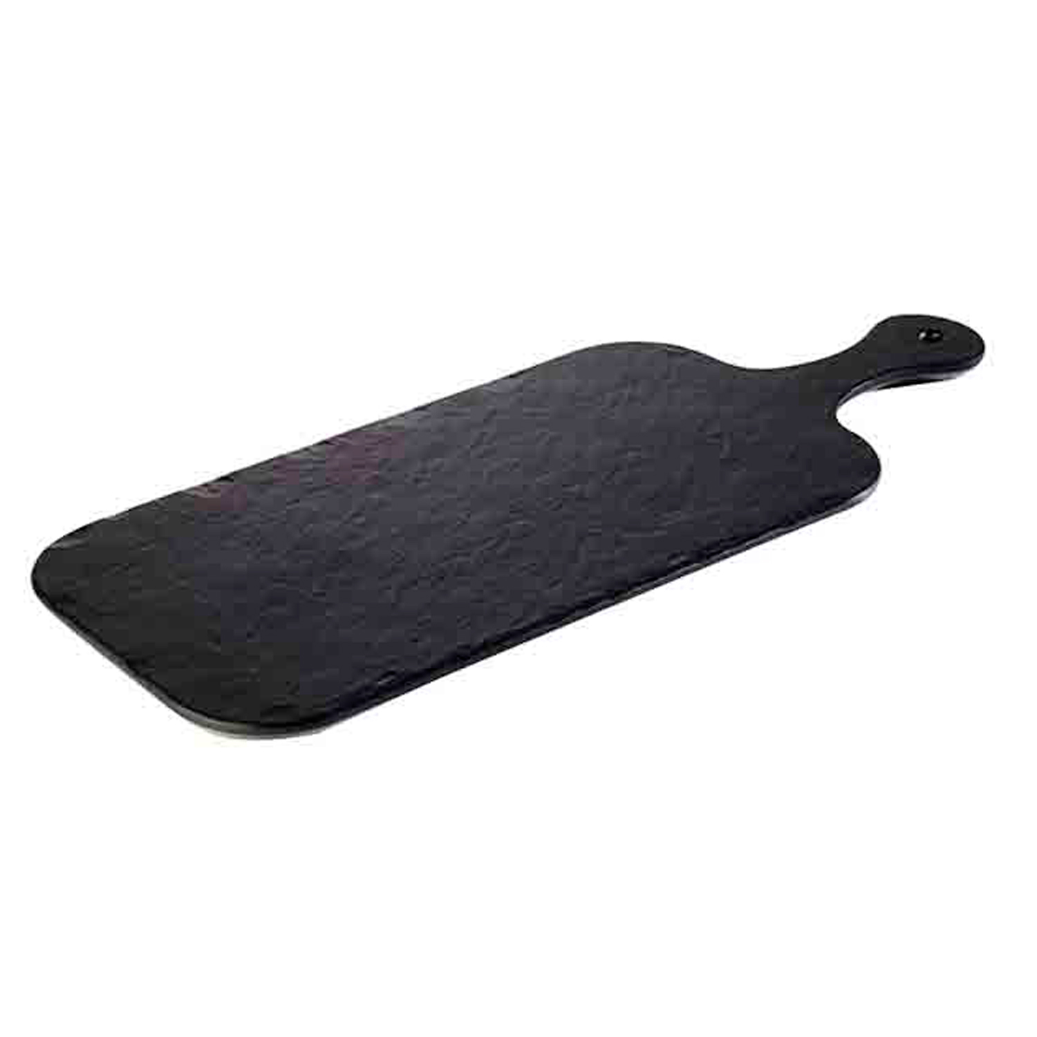 Tablett -SLATE-ROCK- 40 x 20 cm, H: 1,5 cm Melamin, schwarz, Schieferlook