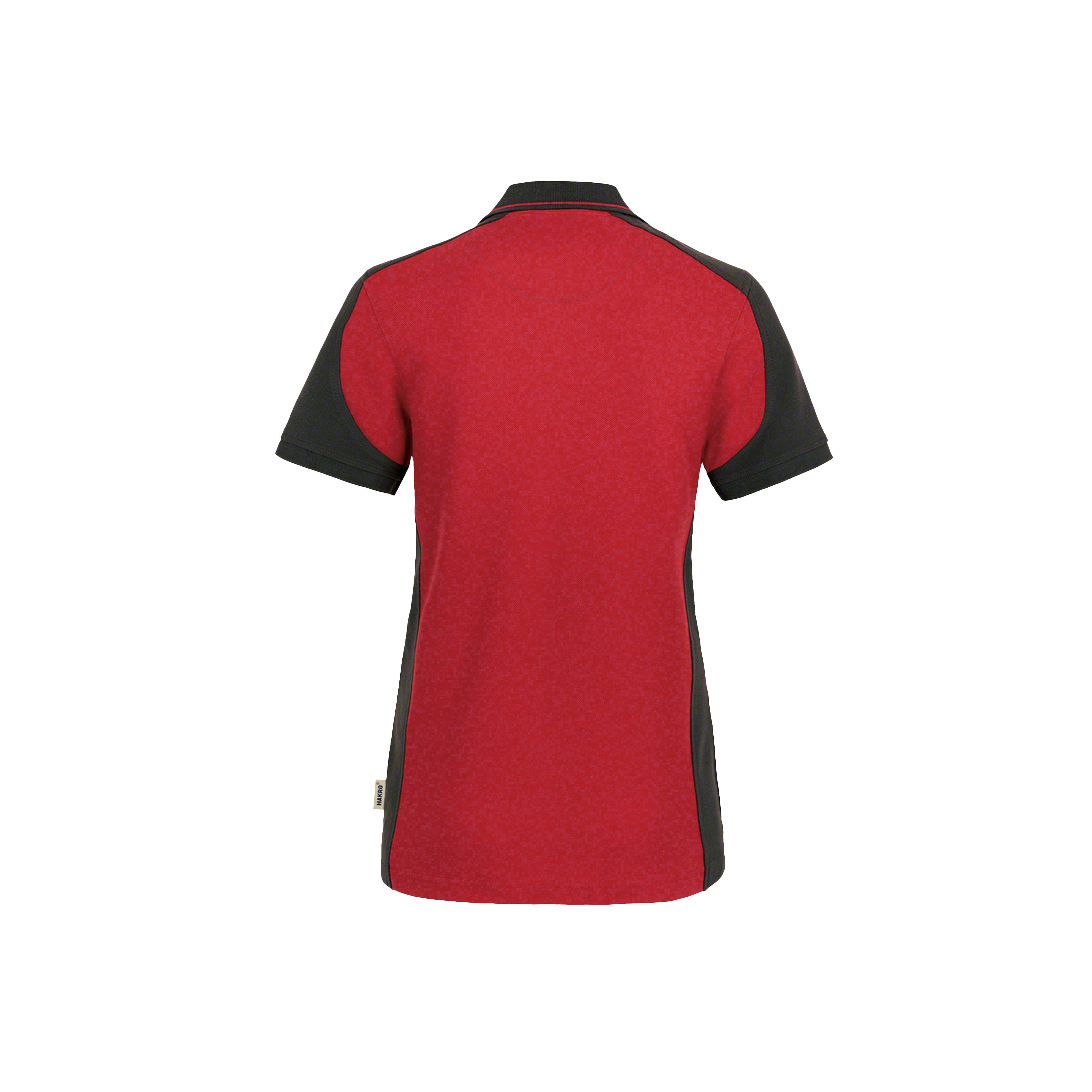 Woman-Polo Contrast, rot/anthrazit