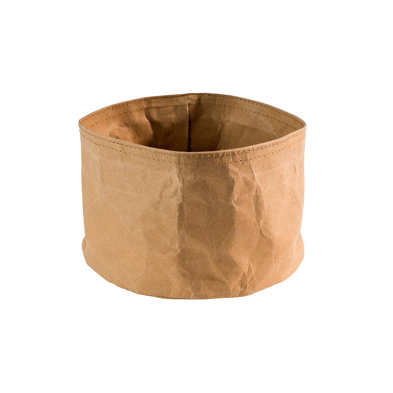 Brottasche Ø 17 cm, H: 11 cm 70% Naturfaser, 30% Kunstharz, beige