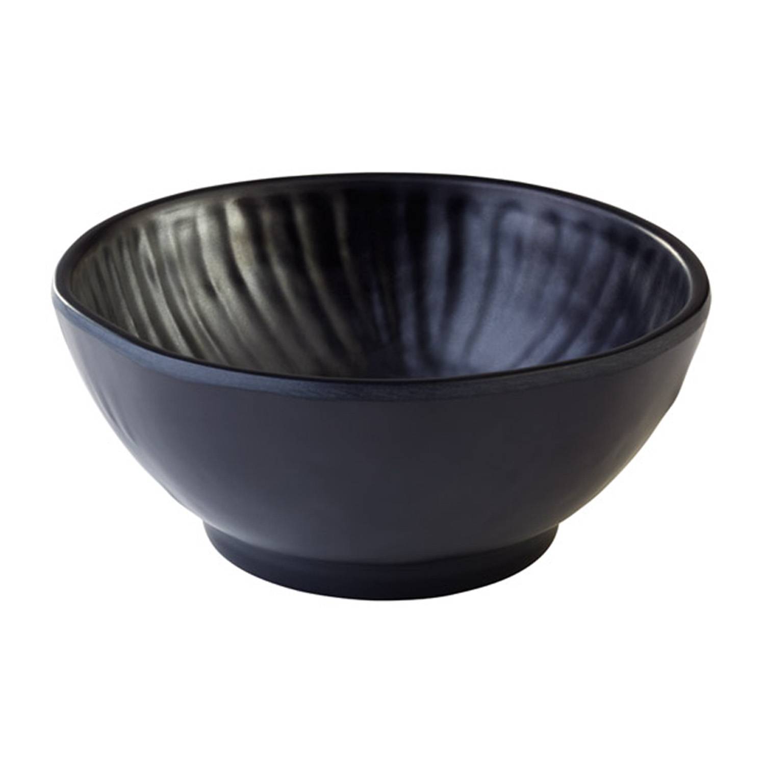 Schale -AIKO- Ø 16 cm, H: 7 cm Melamin, schwarz, Steinoptik 