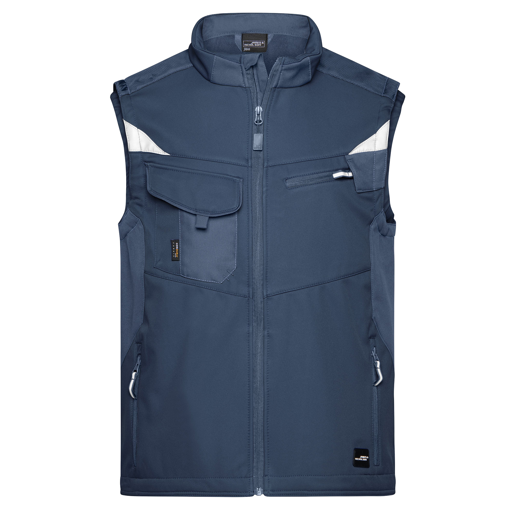 Workwear Softshell-Weste Strong, navy/navy