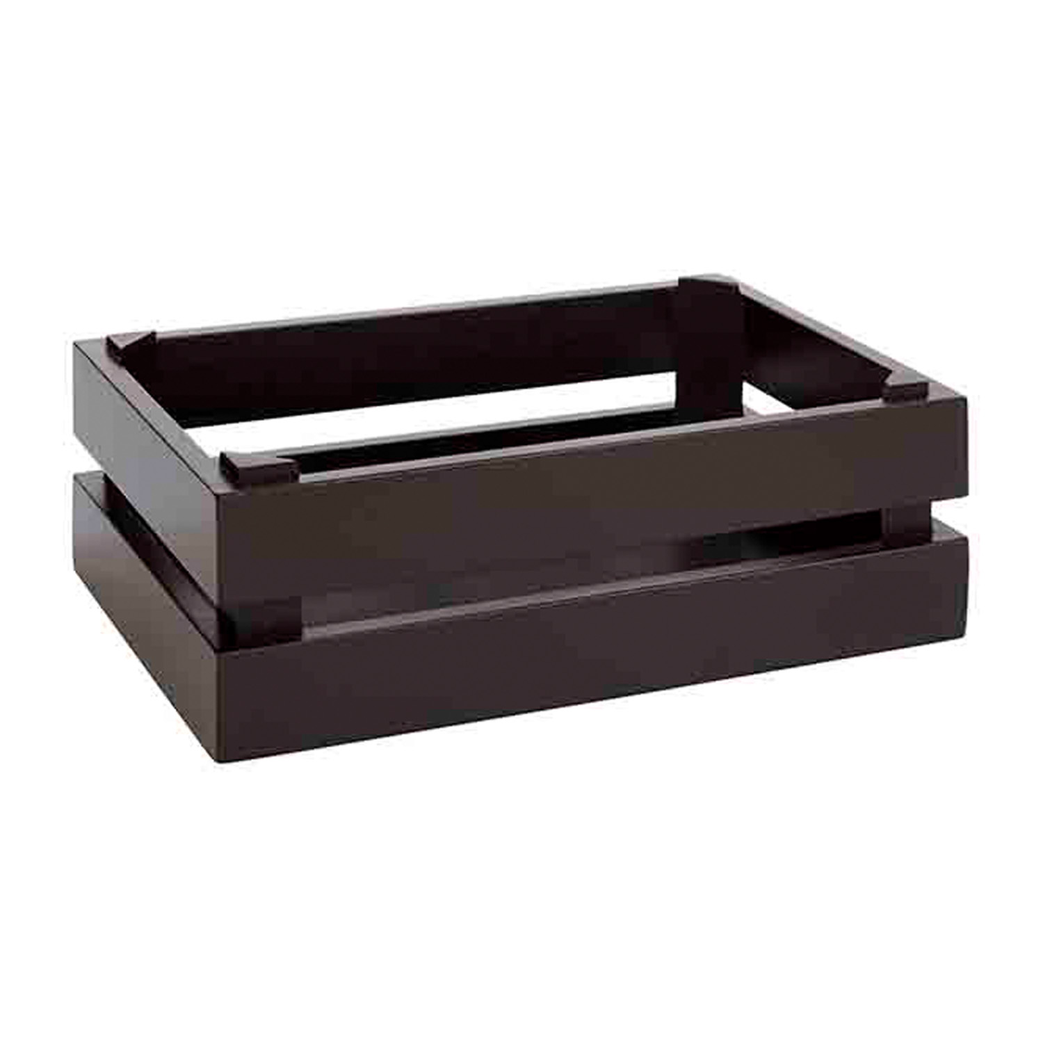 Holzbox -SUPERBOX- 29 x 18,5 cm, H: 10,5 cm Akazienholz, schwarz 