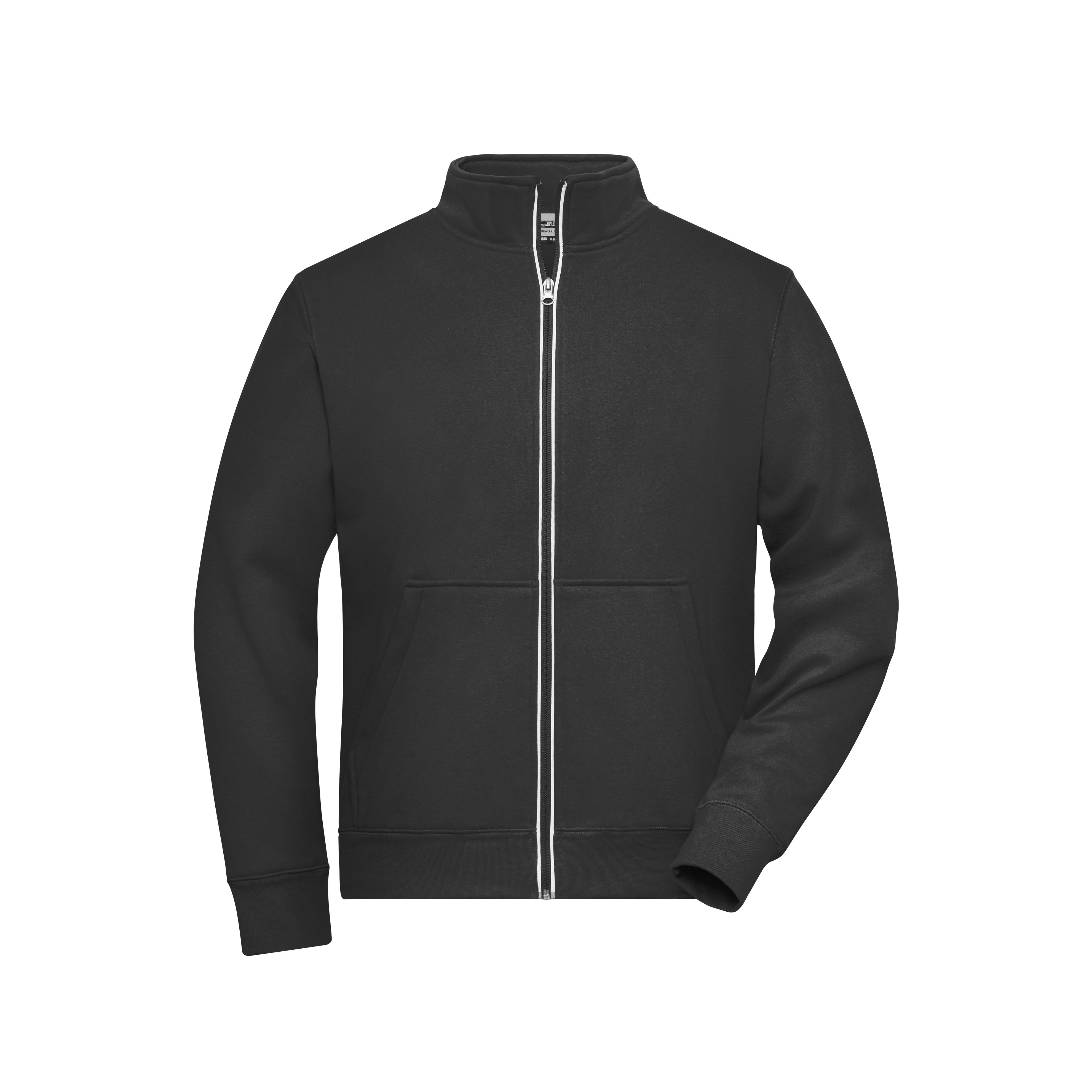 Herrenjacke Solid Doubleface, schwarz