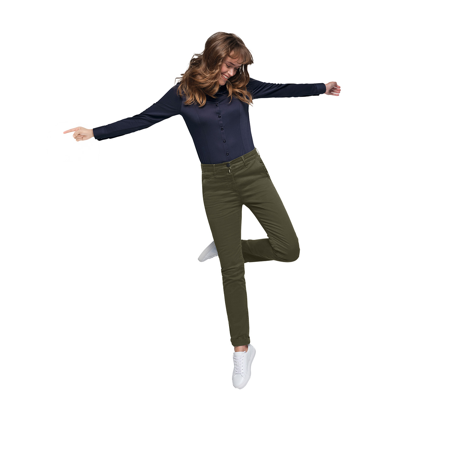 Damenhose Chino X-Stretch, olive