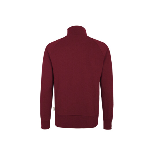 Unisex-Sweatjacke College, weinrot