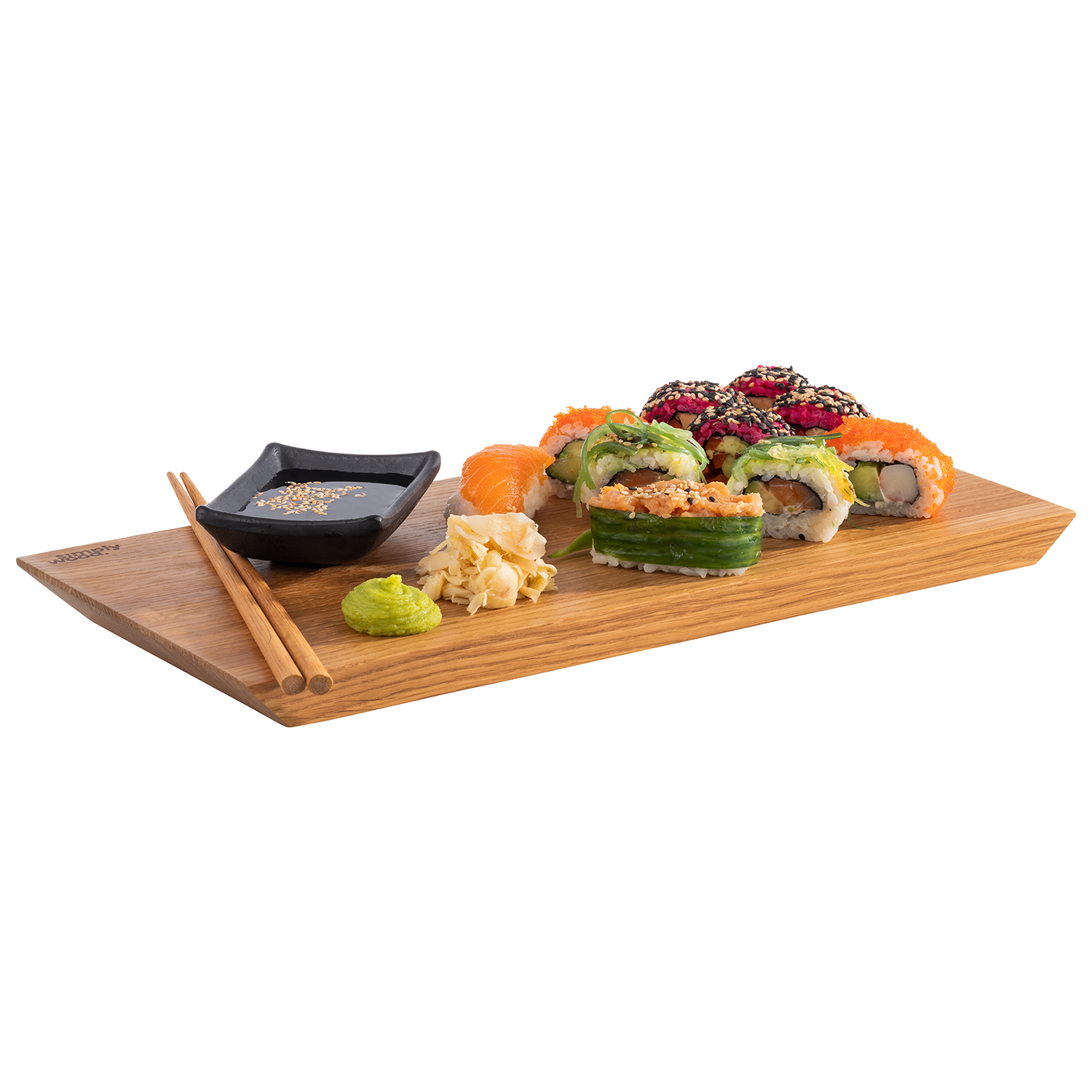 Tablett / Sushiboard-SIMPLY WOOD- Eichenholz geölt, 35 x 17 cm, H: 2 cm                
