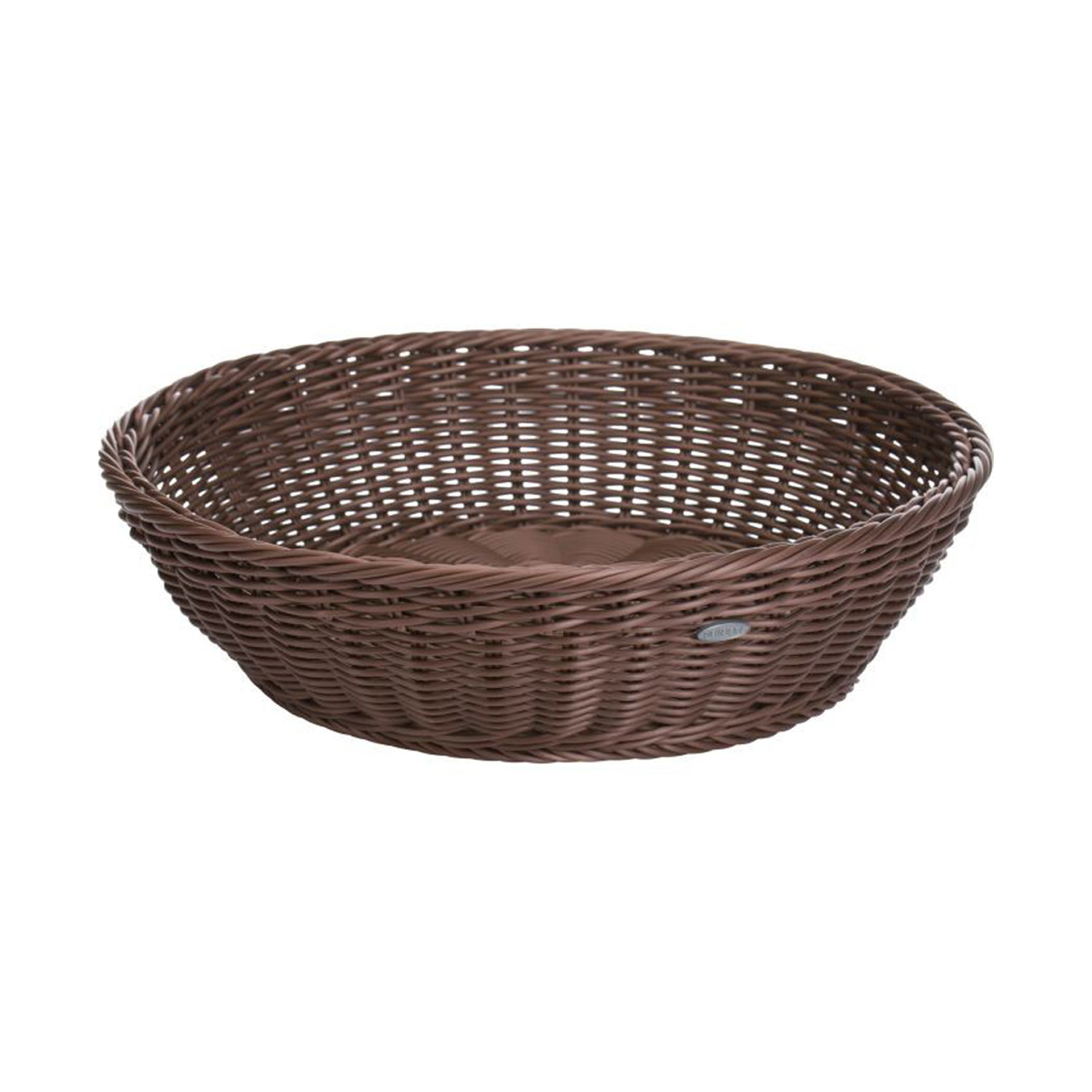 Präsentationsschale hoch Ø 37 cm, Höhe 9 cm, braun