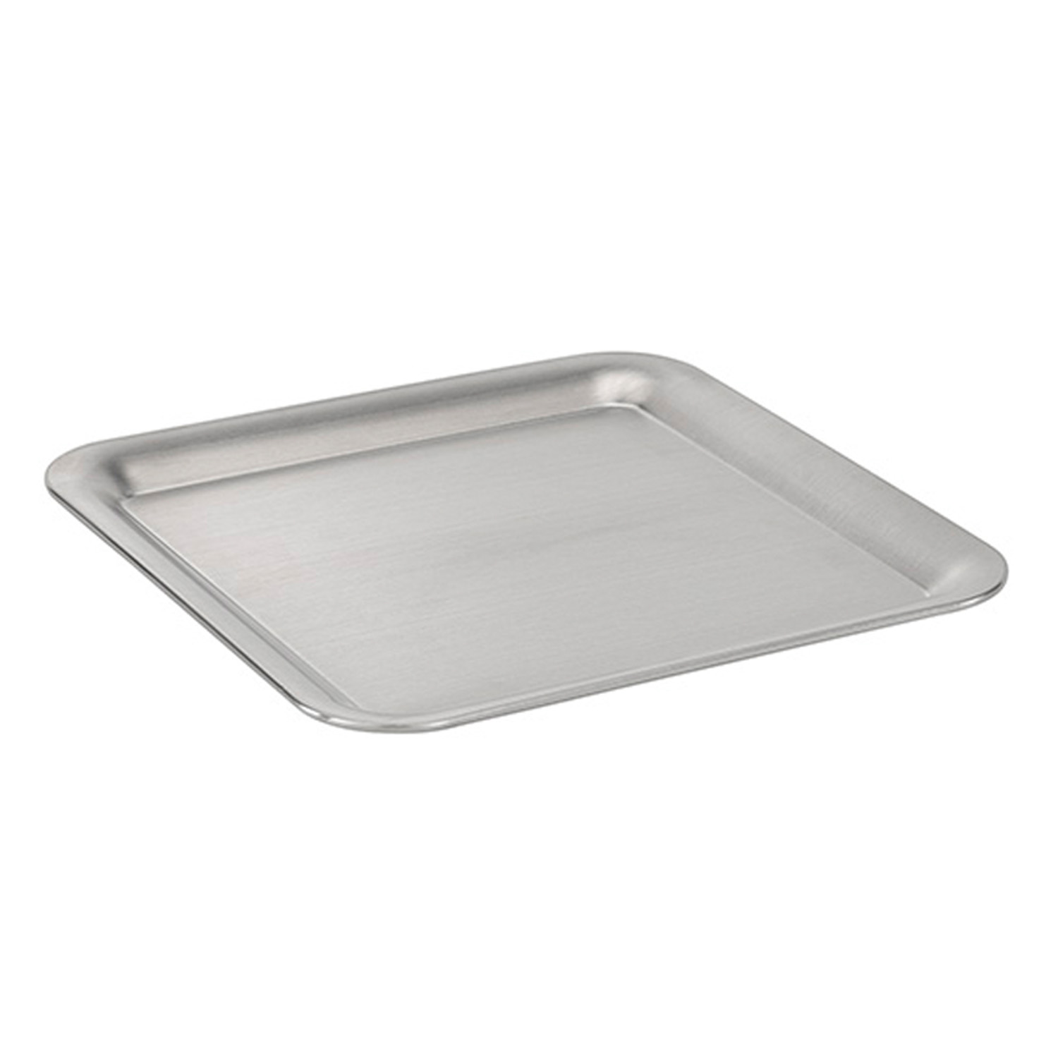 Serviertablett -KAFFEEHAUS- 23 x 23 cm, H: 1,5 cm Edelstahl, mattiert 