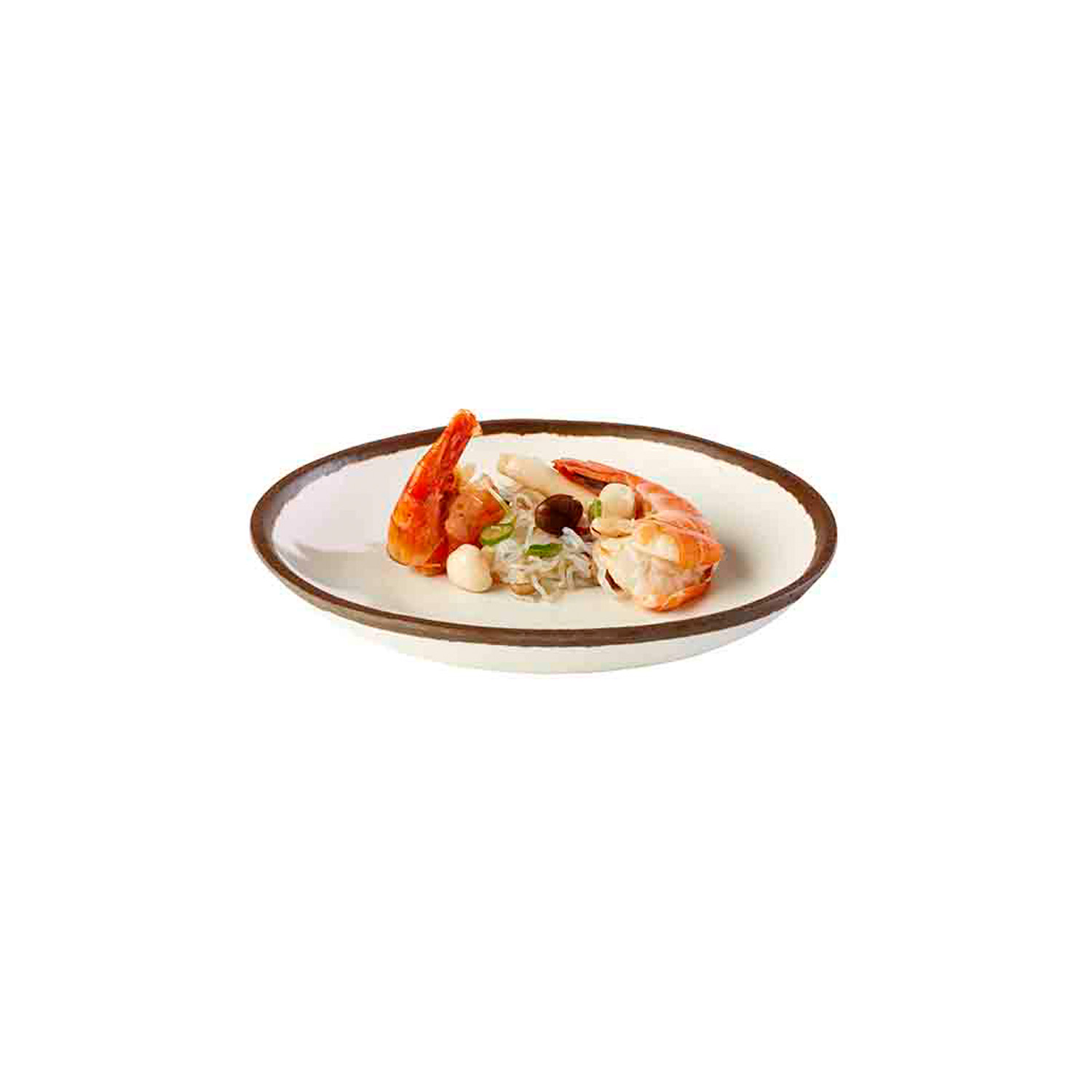 Teller -CROCKER- Ø 20,5 cm, H: 3 cm, 0,5 Liter Melamin, creme 