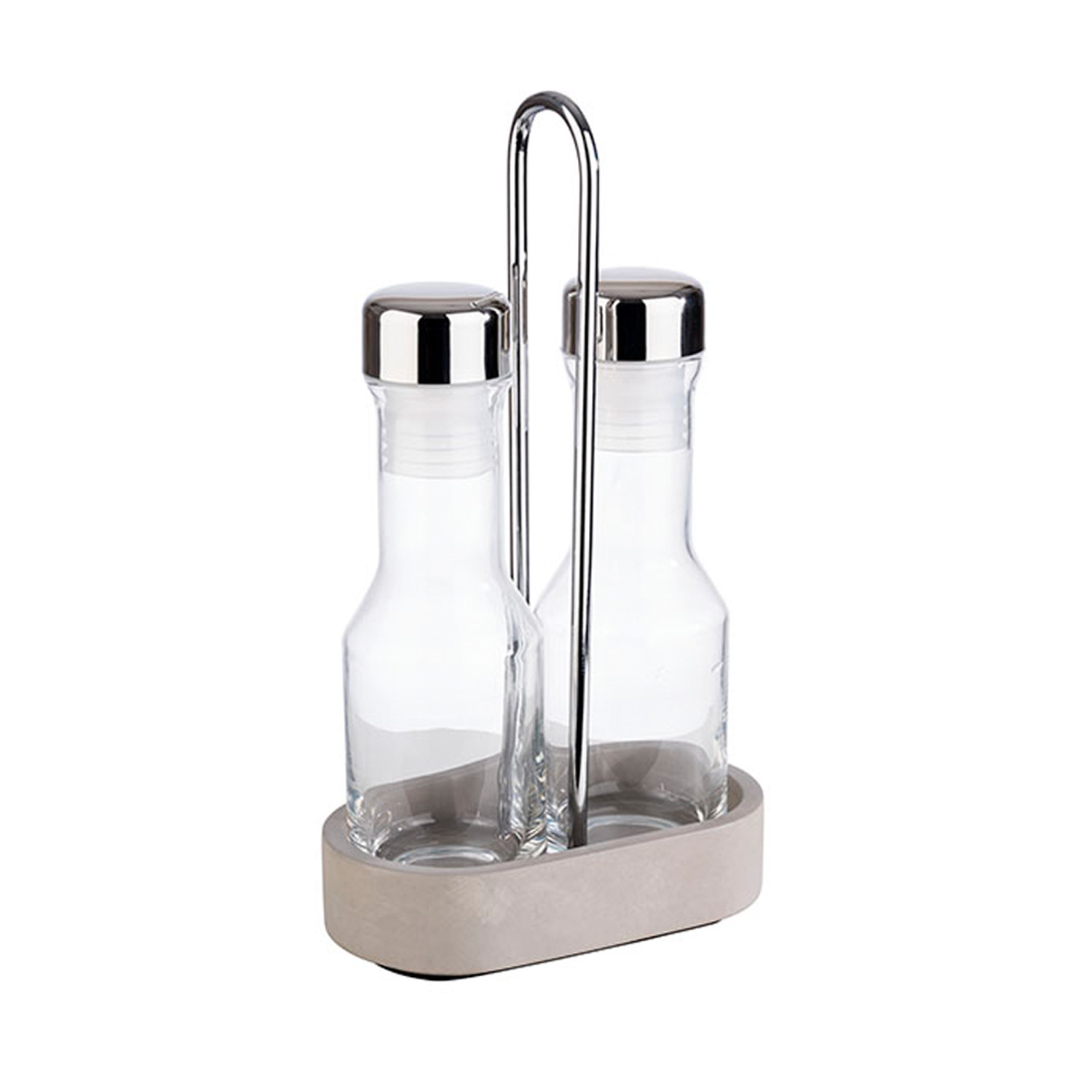 Essig- und Öl-Menage -ELEMENT-14 x 8 cm, H: 25 cm Set bestehen aus: 